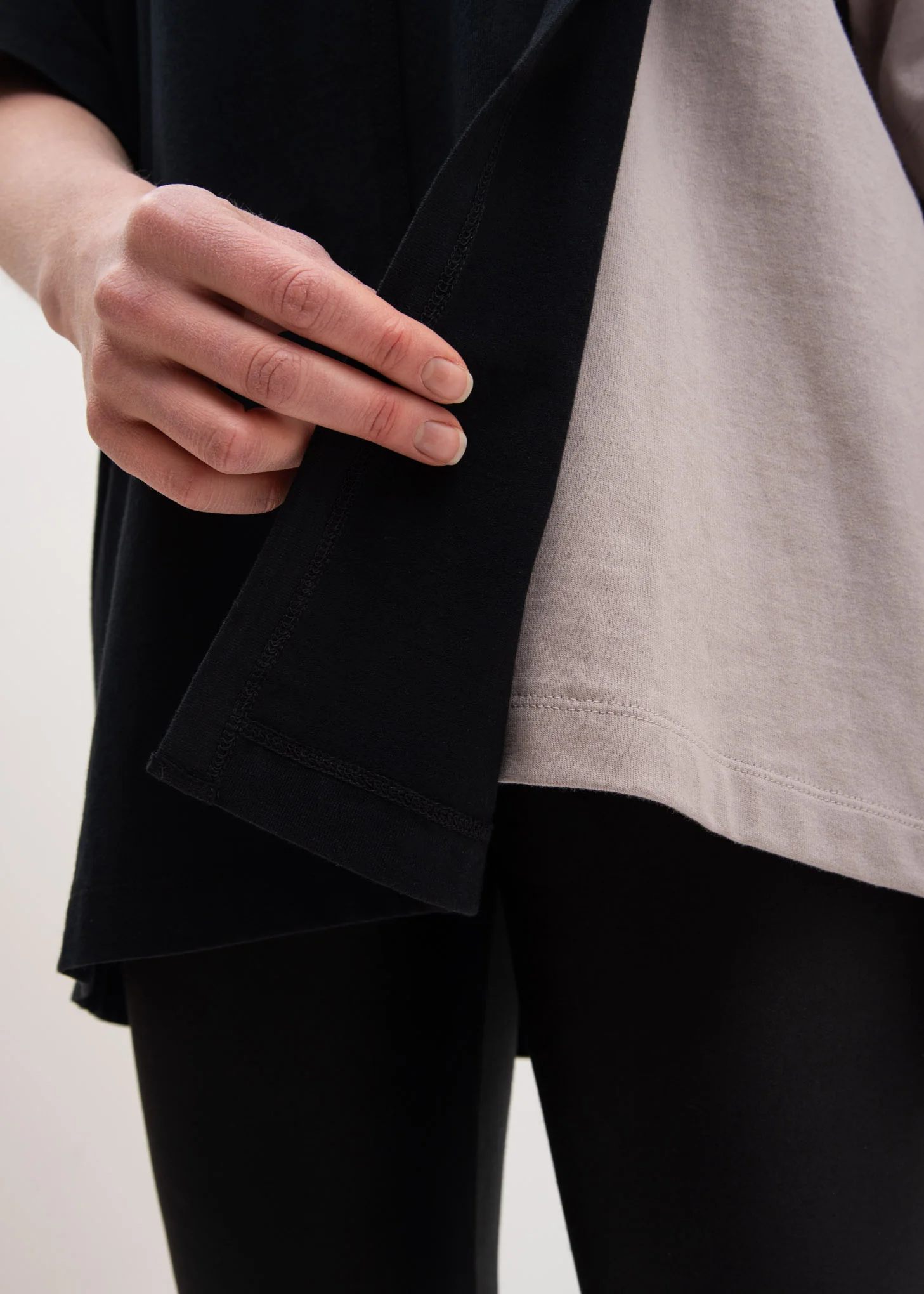 Beige Layered T-Shirt - Image 4