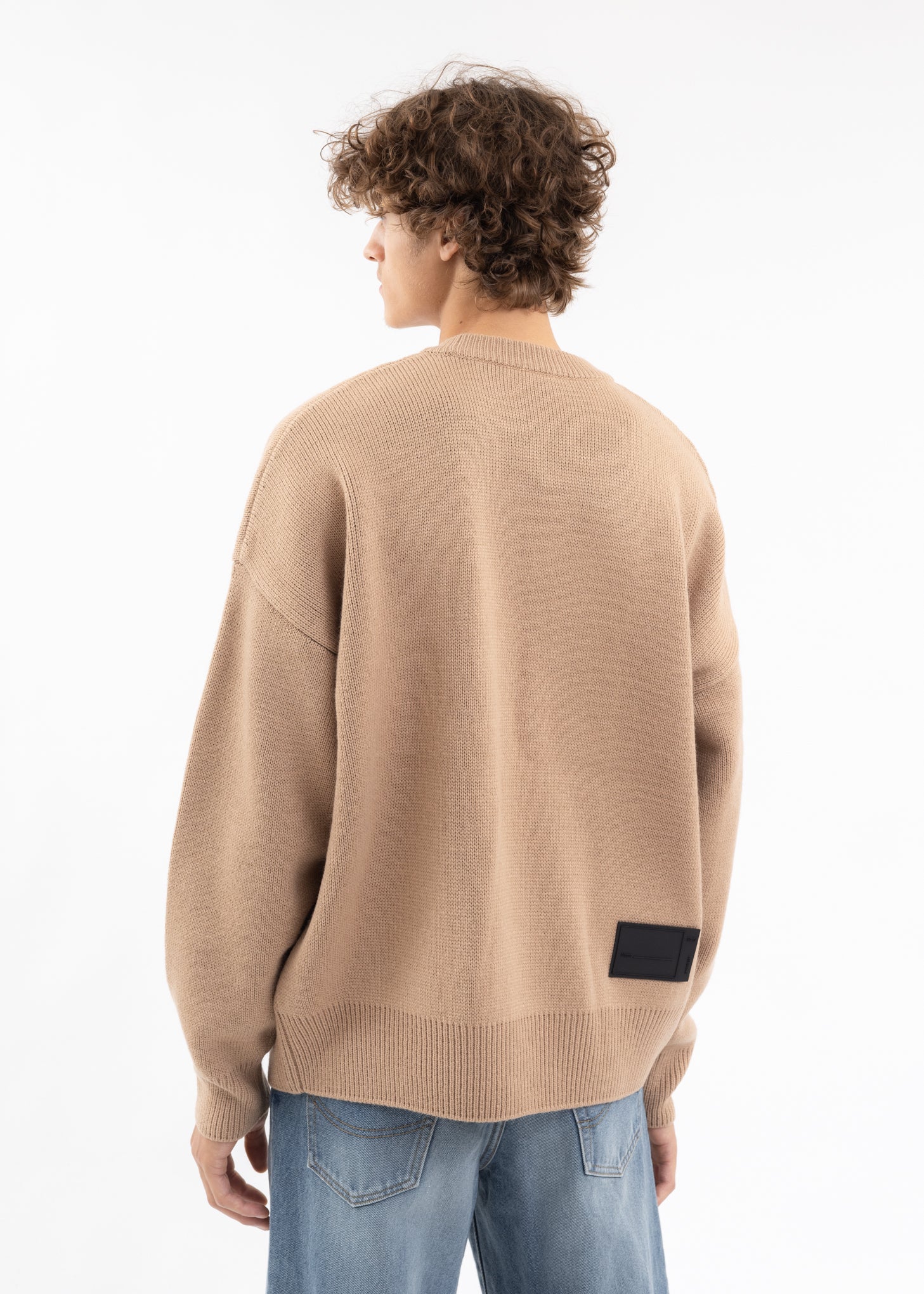 BEIGE LOGO JQD SWEATER - Image 2