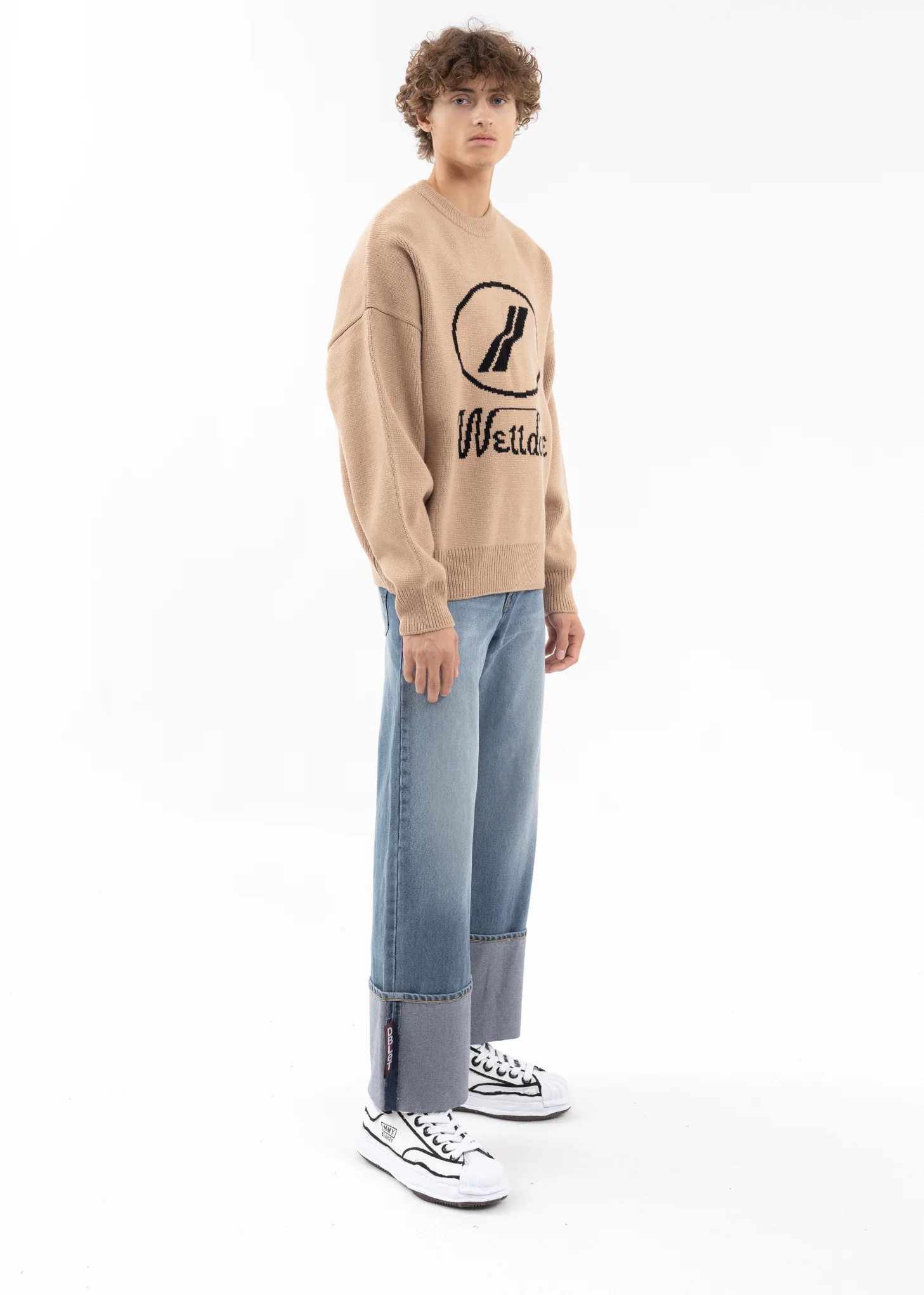 BEIGE LOGO JQD SWEATER - Image 5