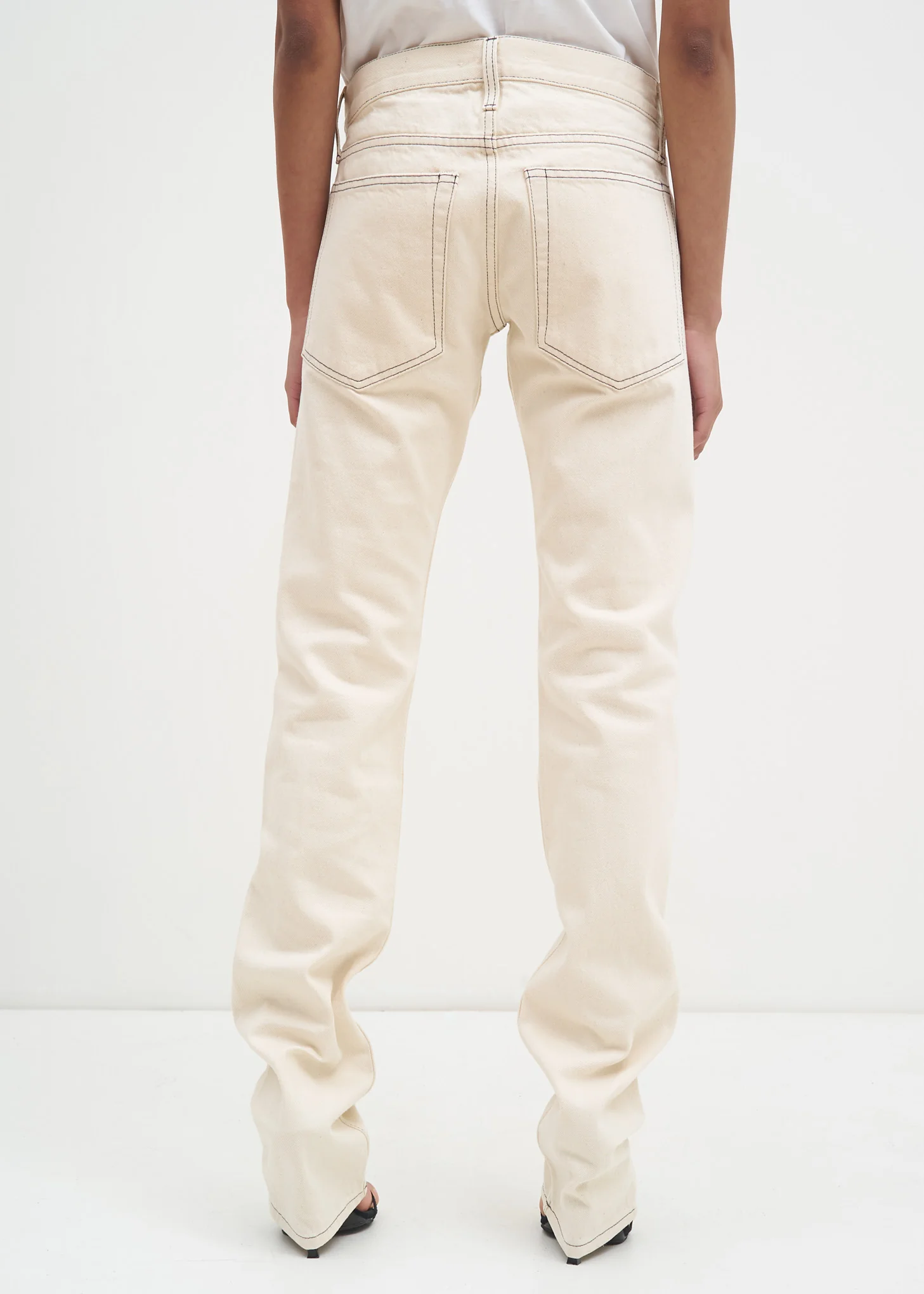 Beige Masc Lo Drainpipe Jeans - Image 2