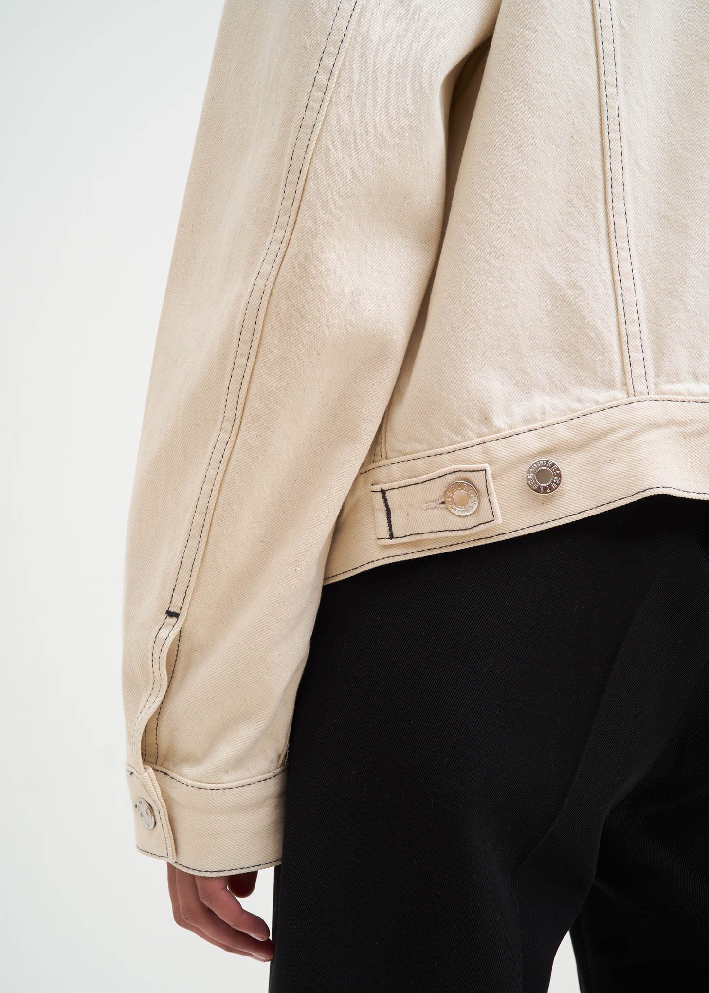 Beige Masc Trucker Jacket - Image 5