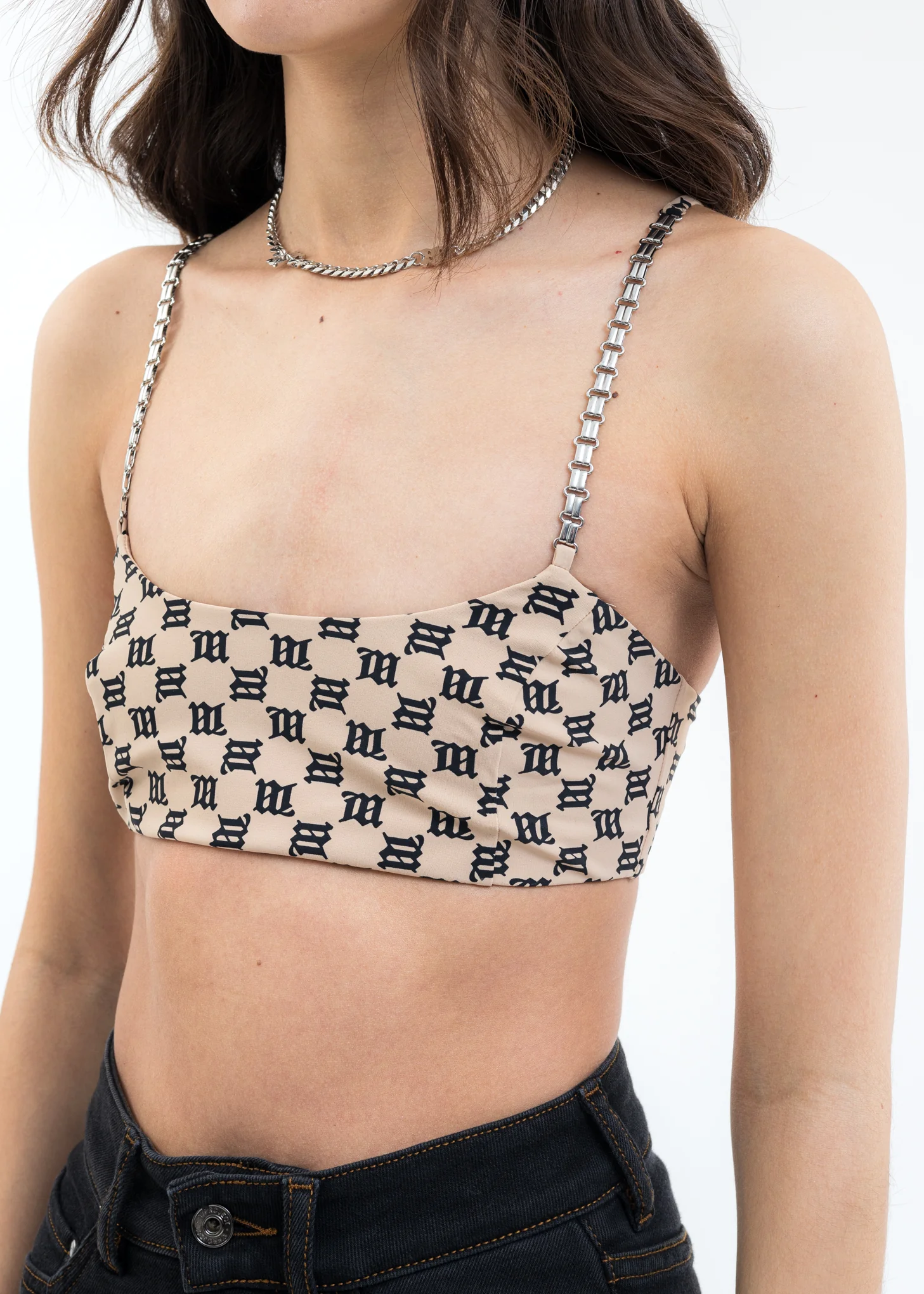 Beige MONOGRAM TYRA Bralette - Image 3