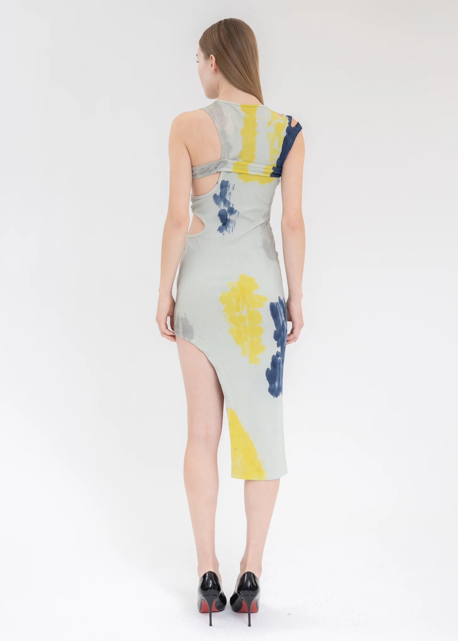 BEIGE MULTI-COLOUR TIE DYE DRESSES - Image 2
