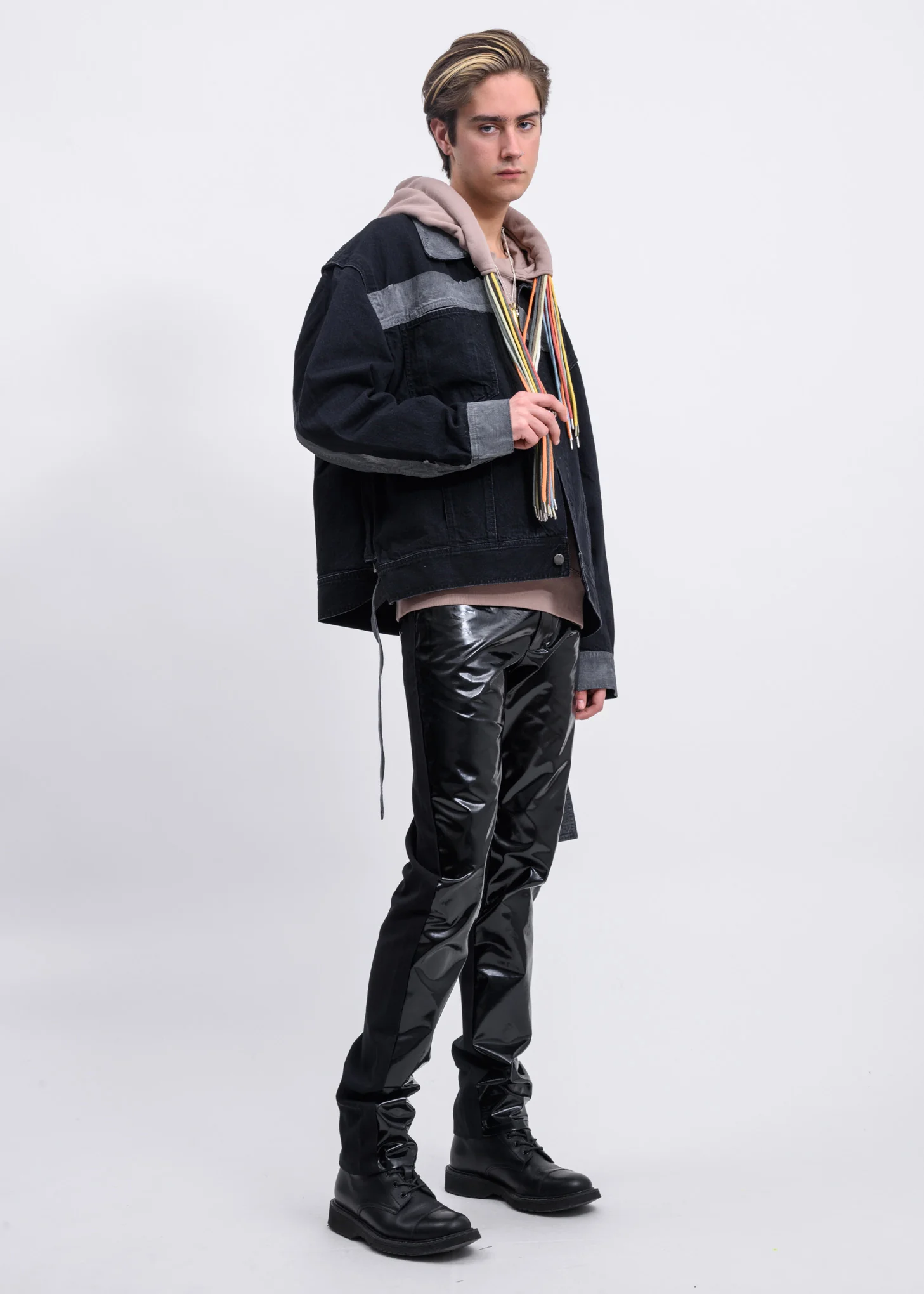 Beige Multi Cord Hoodie - Image 6