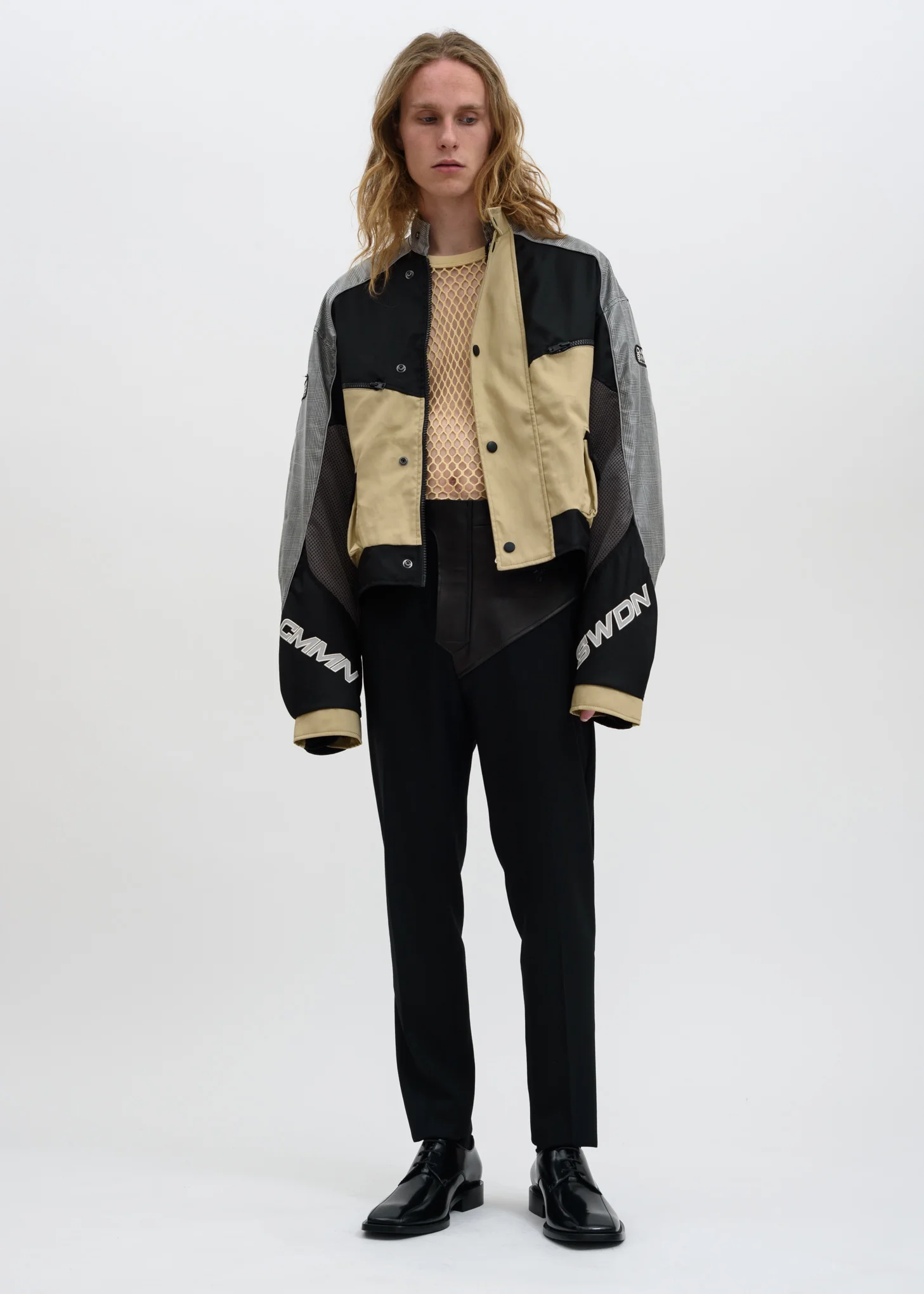 Beige Nate Net T-Shirt - Image 2