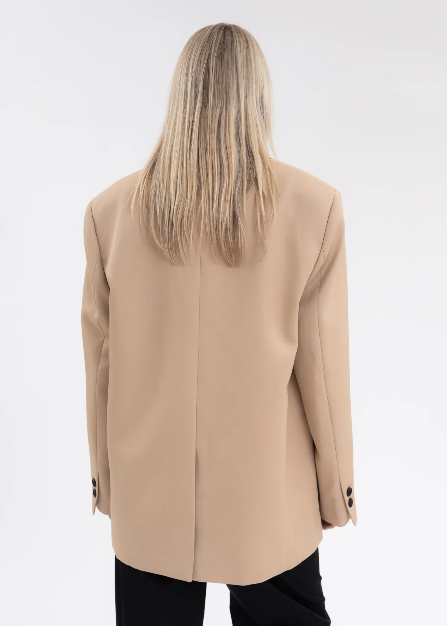 BEIGE OVERSIZED WOOL JACKET - Image 4