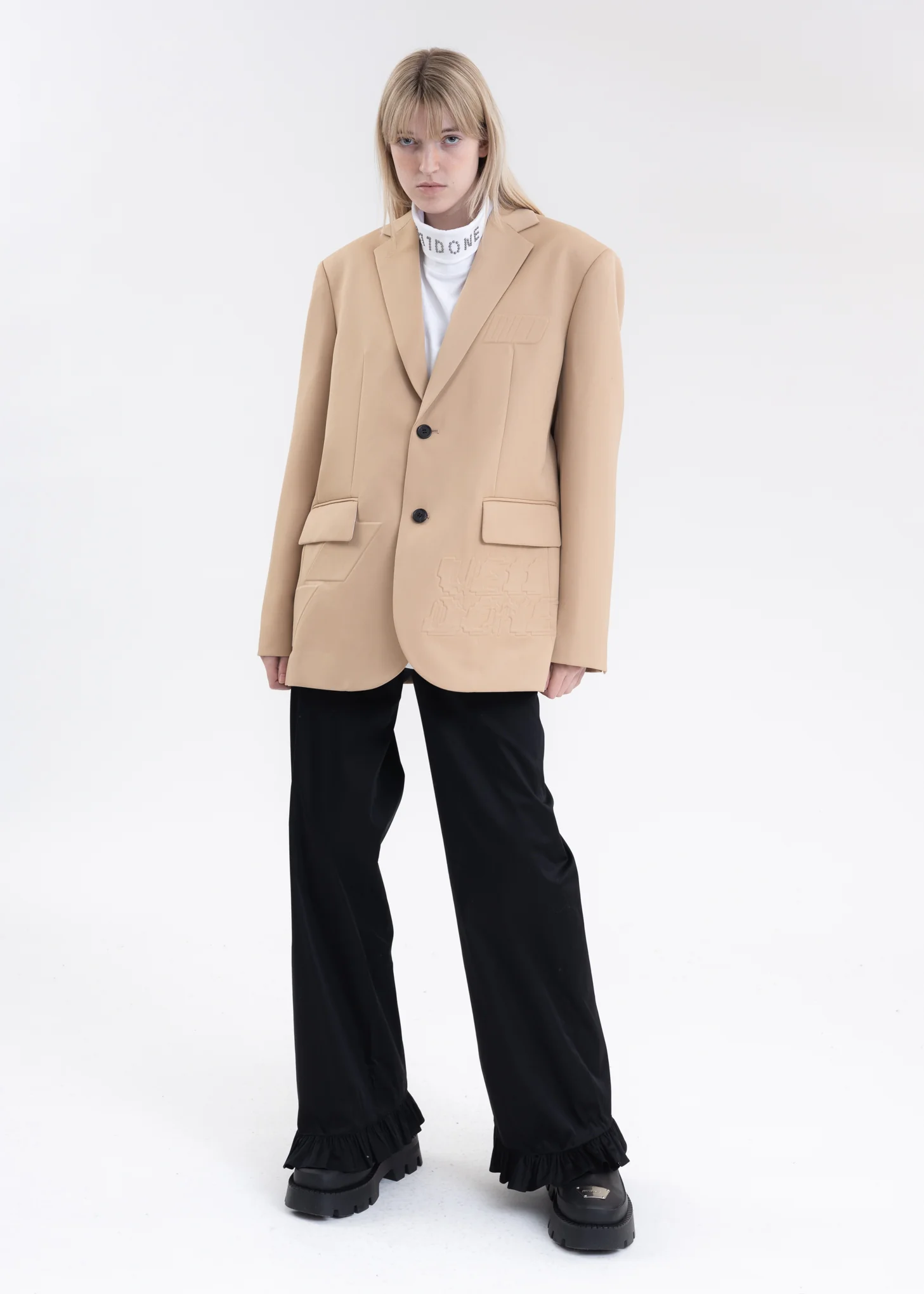 BEIGE OVERSIZED WOOL JACKET - Image 6