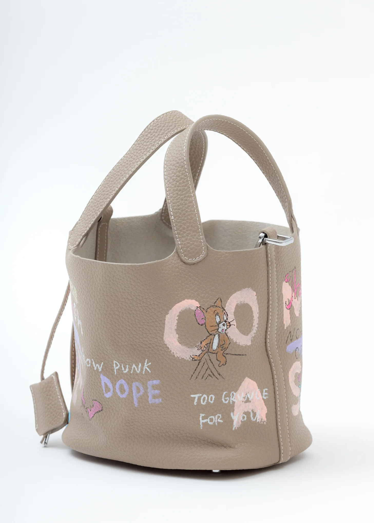 Beige Paint Cube Bag (Small) - Image 3
