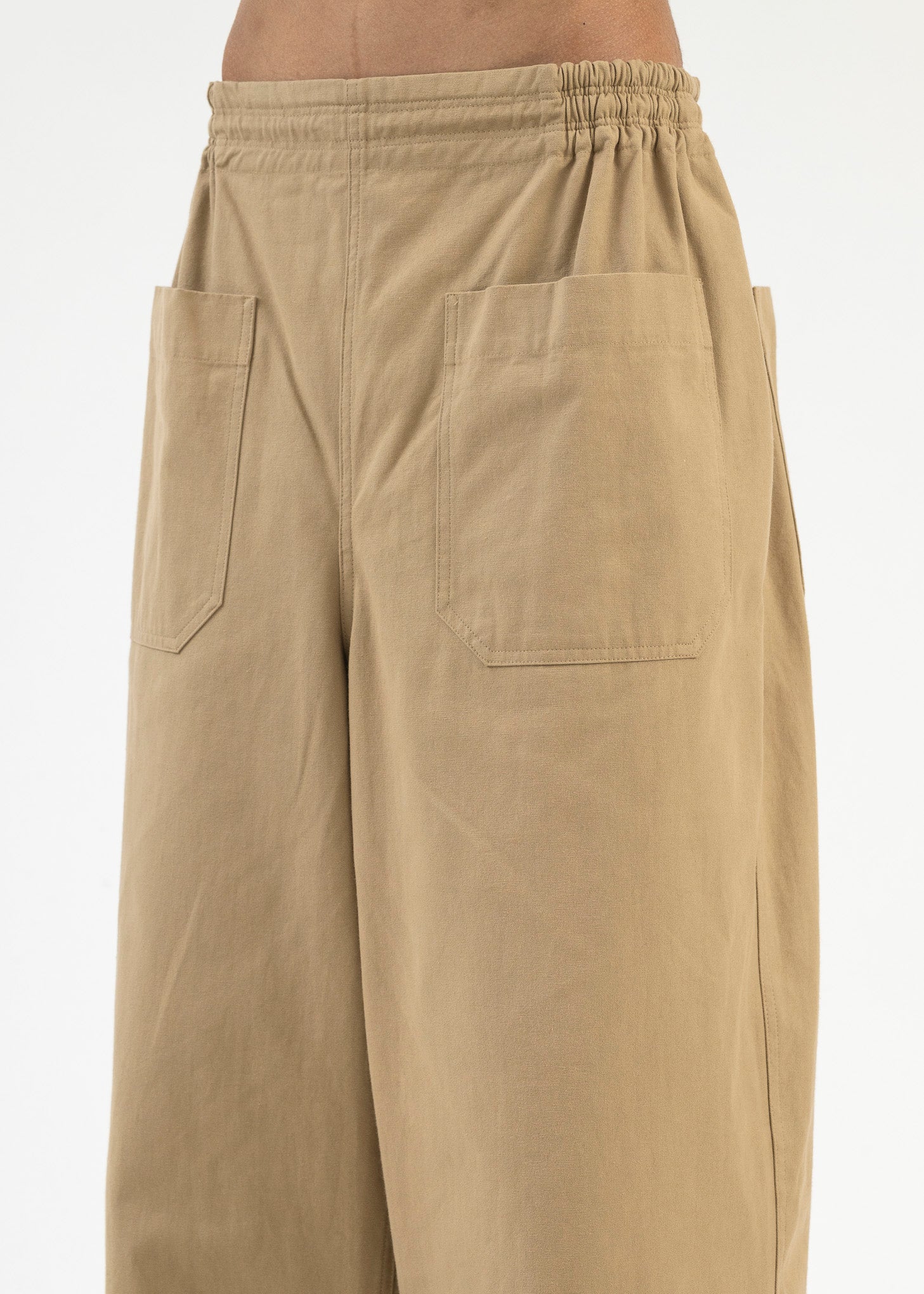 Beige Patch Pocket Trousers - Image 4