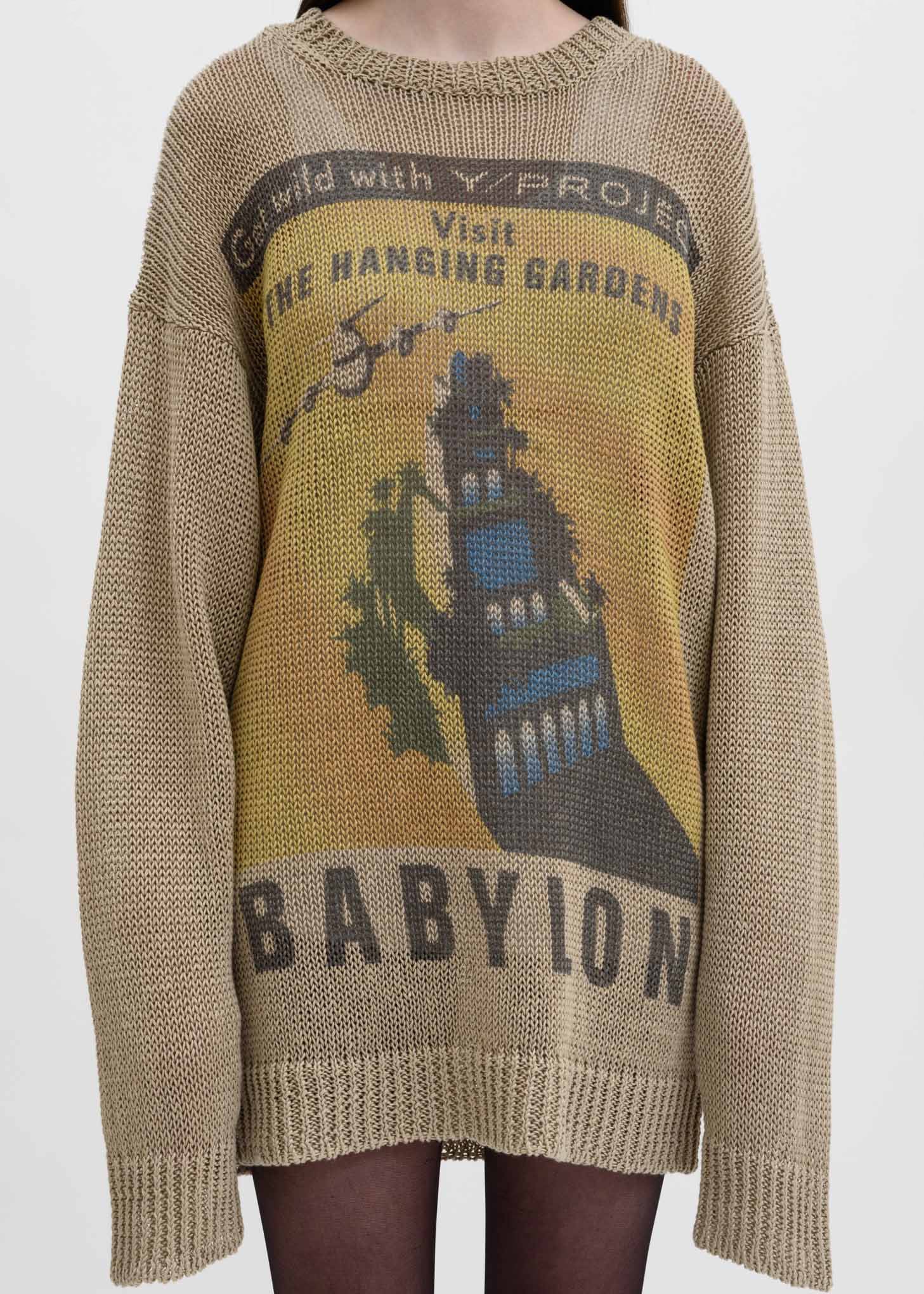 Beige Post Card “Babylon” Sweater - Image 4
