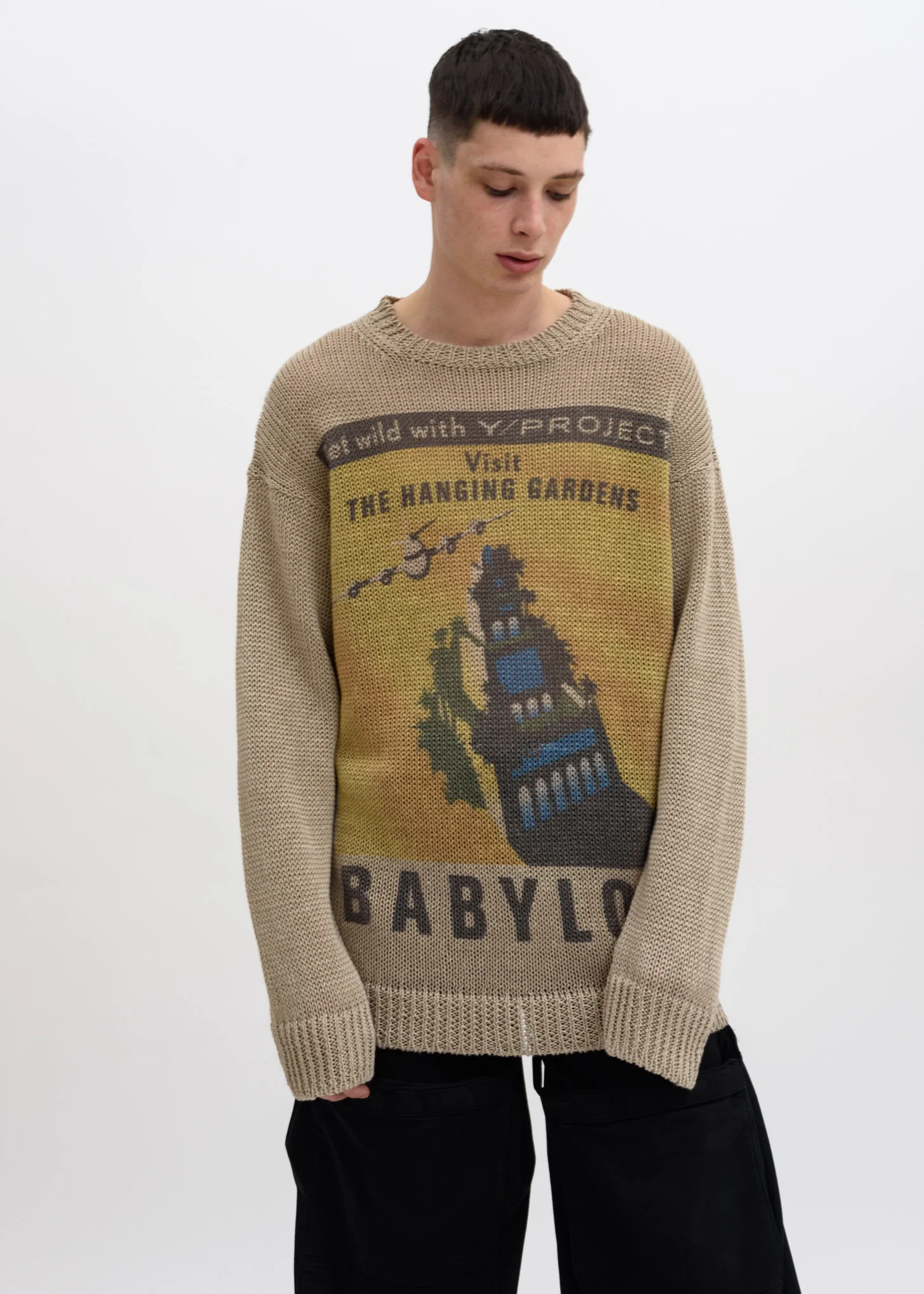 Beige Post Card “Babylon” Sweater