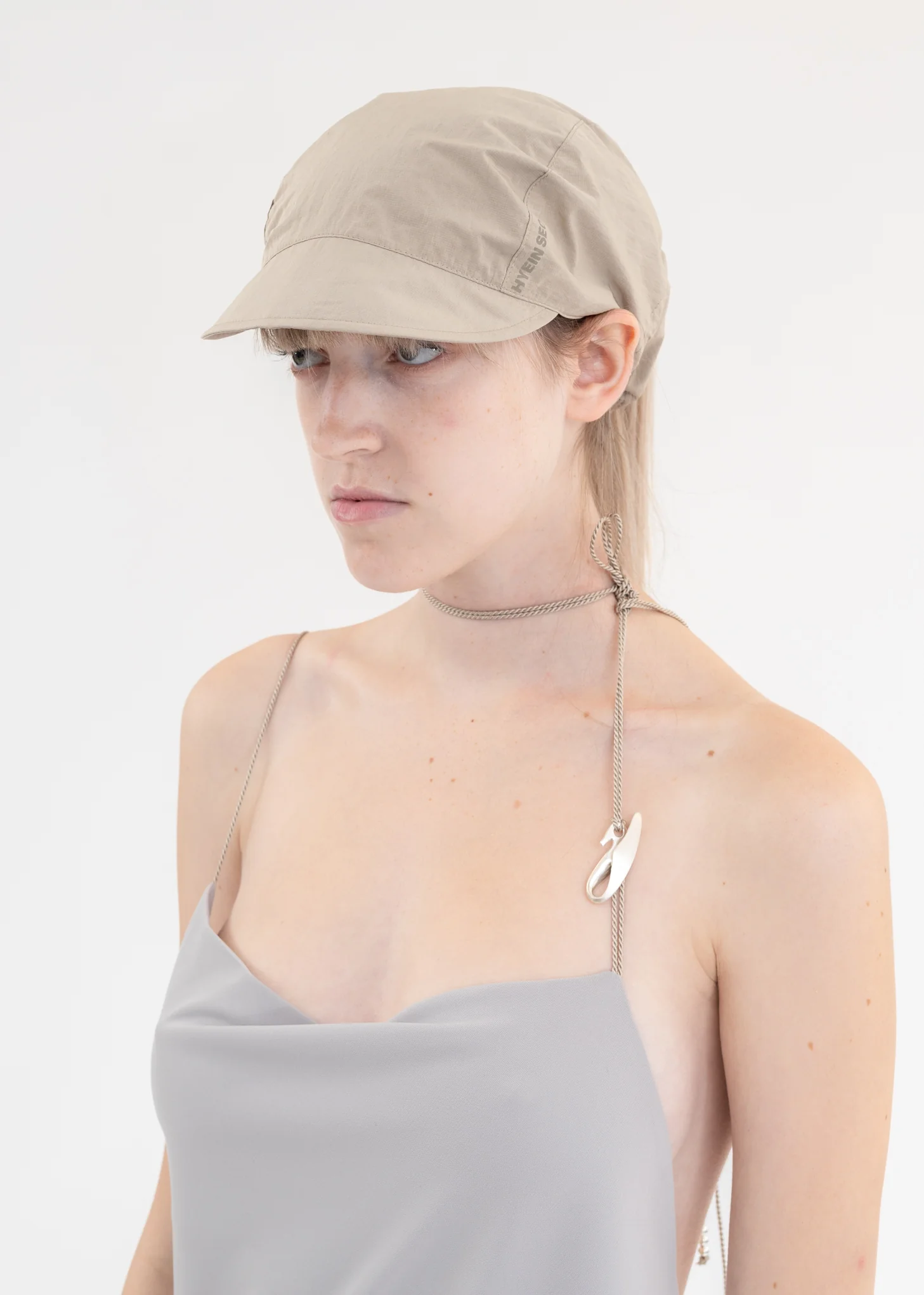 BEIGE SHIRRING CAP - Image 3