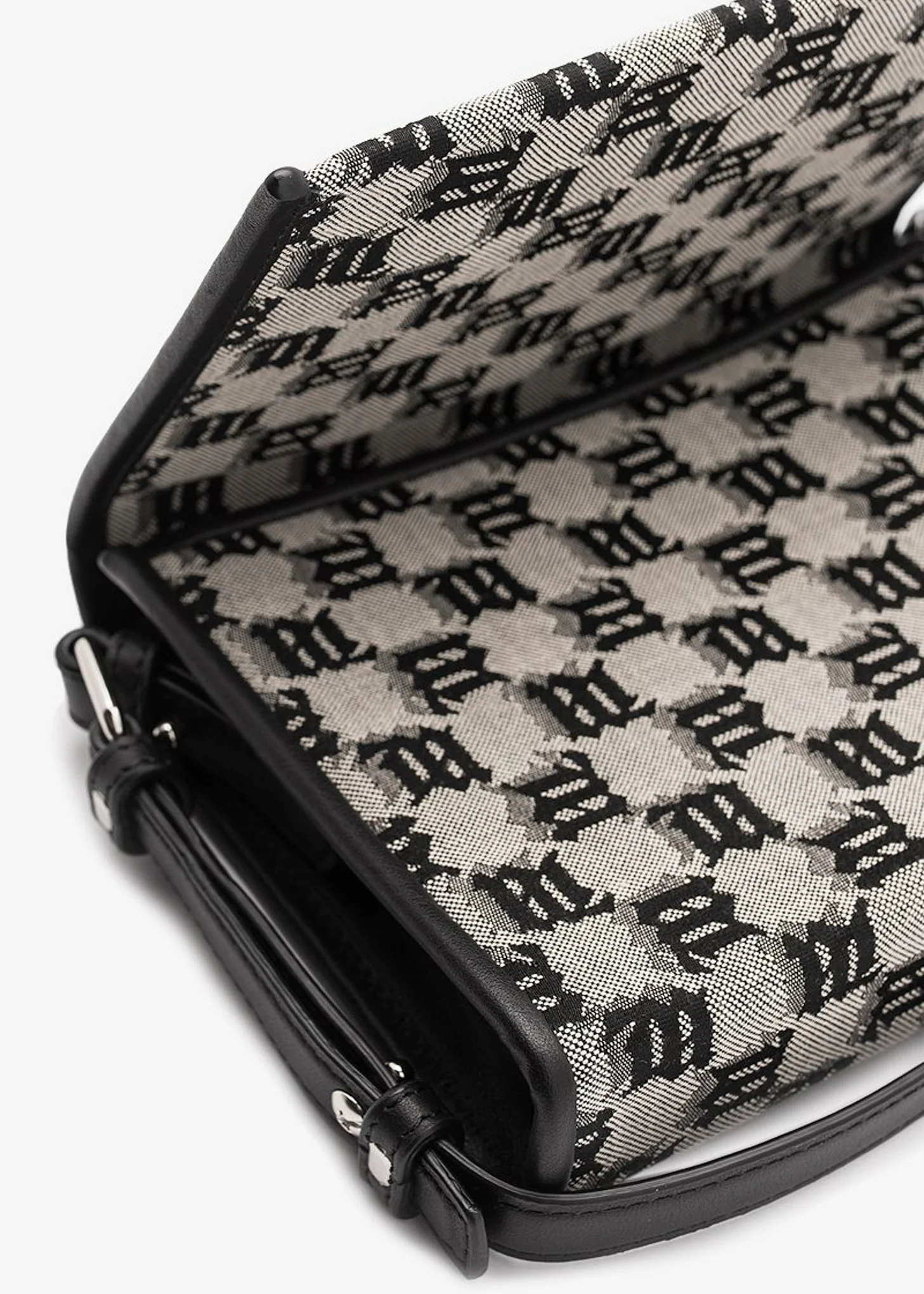 Beige Signature Monogram Jacquard Phone Pouch - Image 8