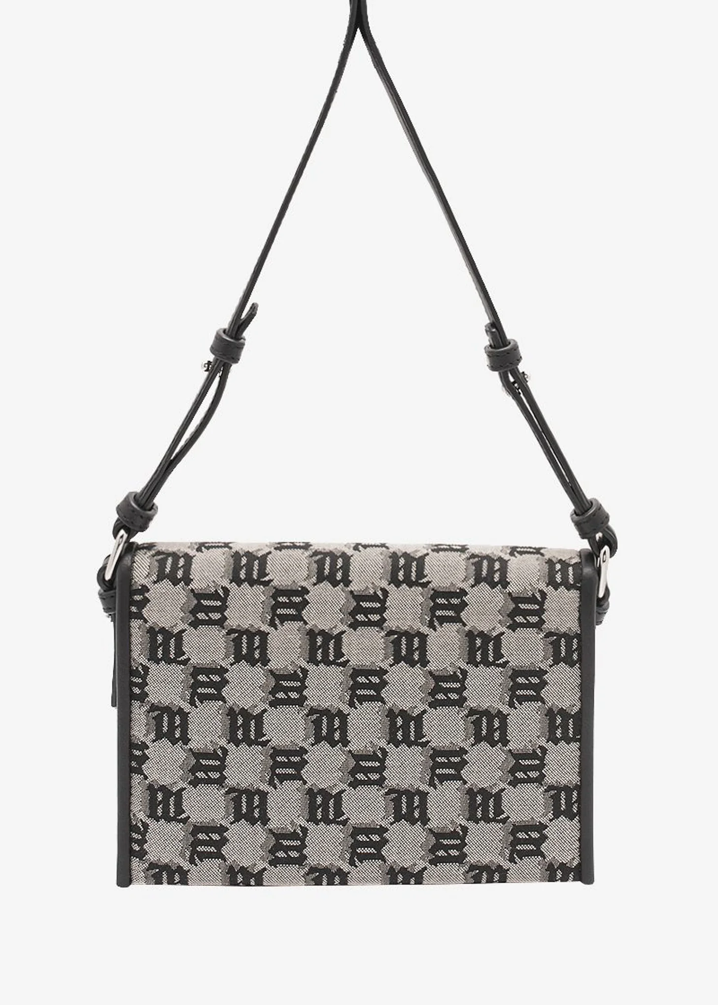 Beige Signature Monogram Jacquard Phone Pouch - Image 9