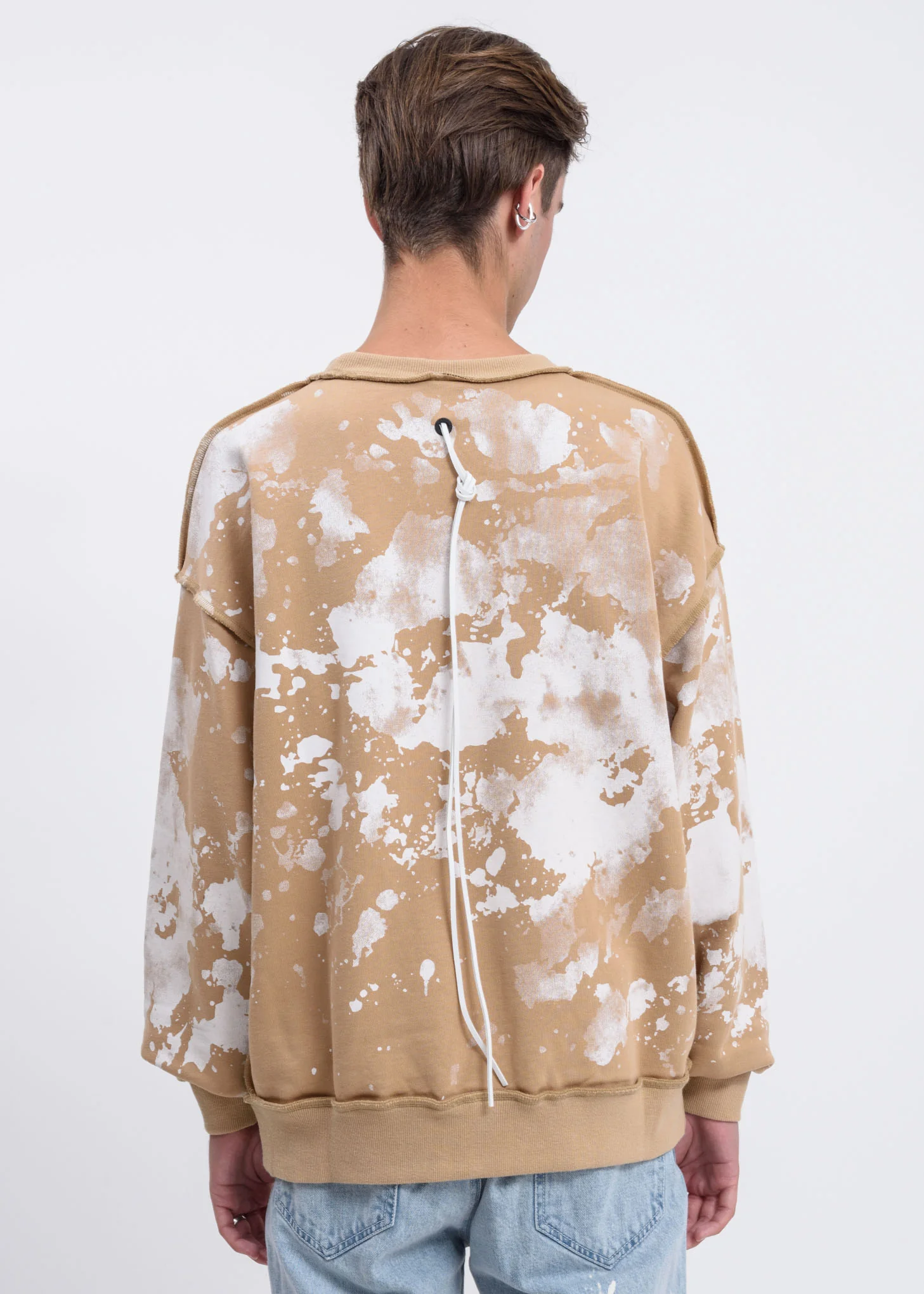 Beige Splatter Sweatshirt - Image 2