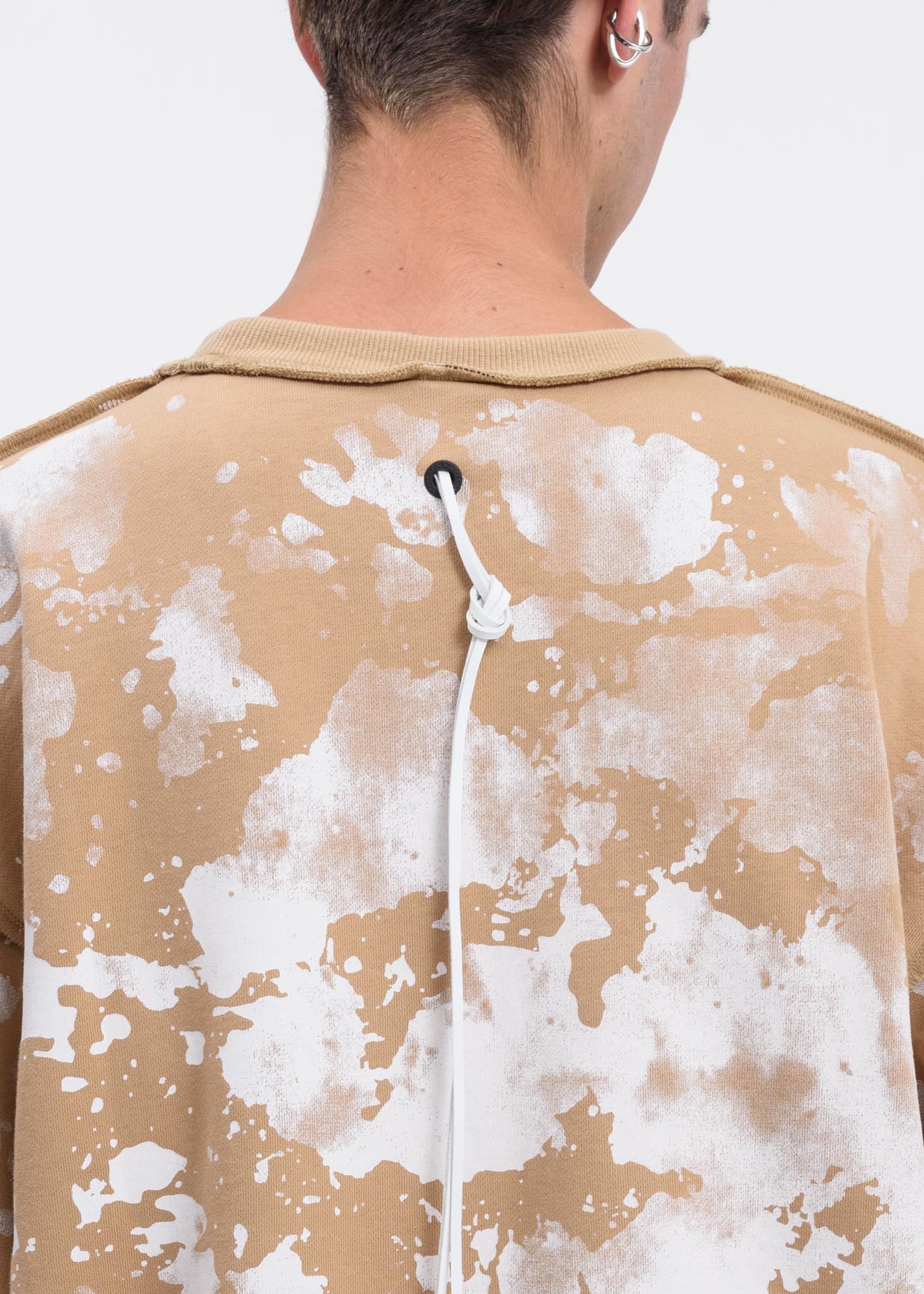 Beige Splatter Sweatshirt - Image 4