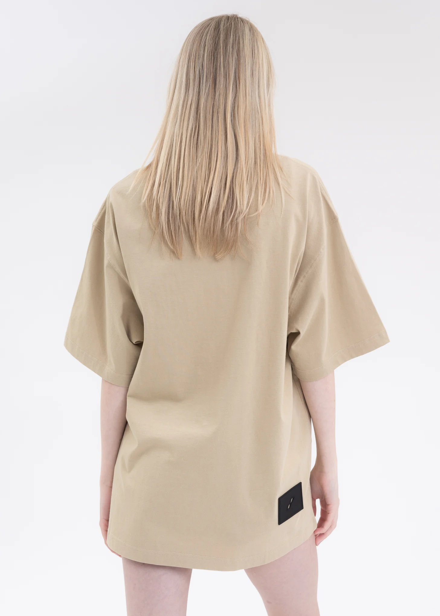 BEIGE STRIPE BIG LOGO T-SHIRT - Image 3