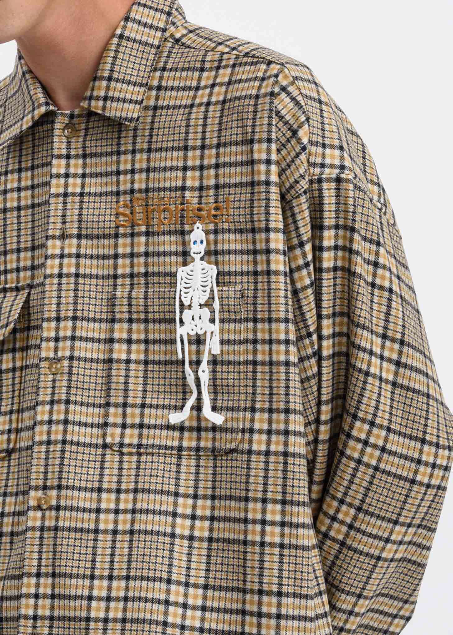 Beige “Surprise” Embroidery Shirt - Image 3