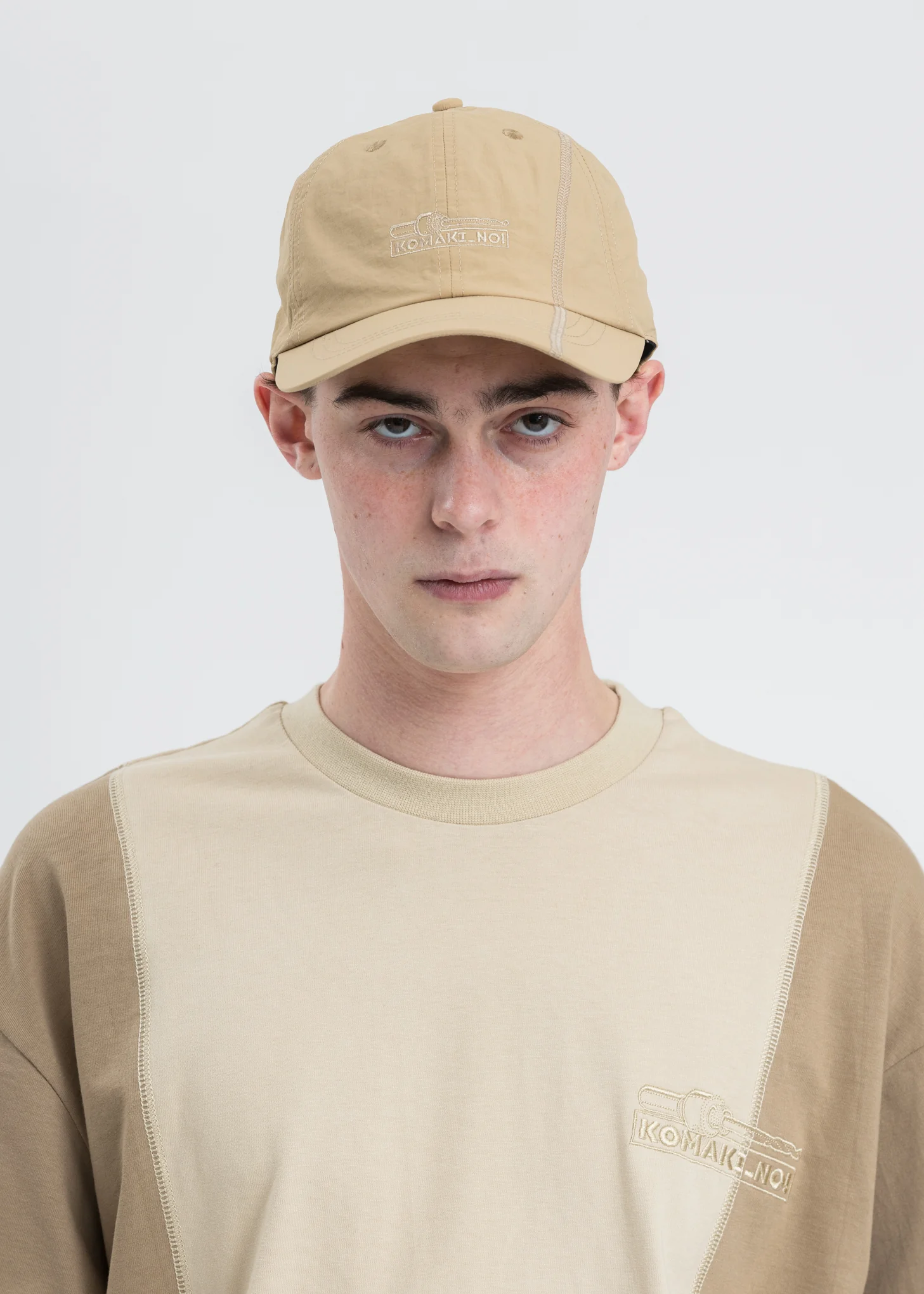 Beige Twist Drill Sliced Cap