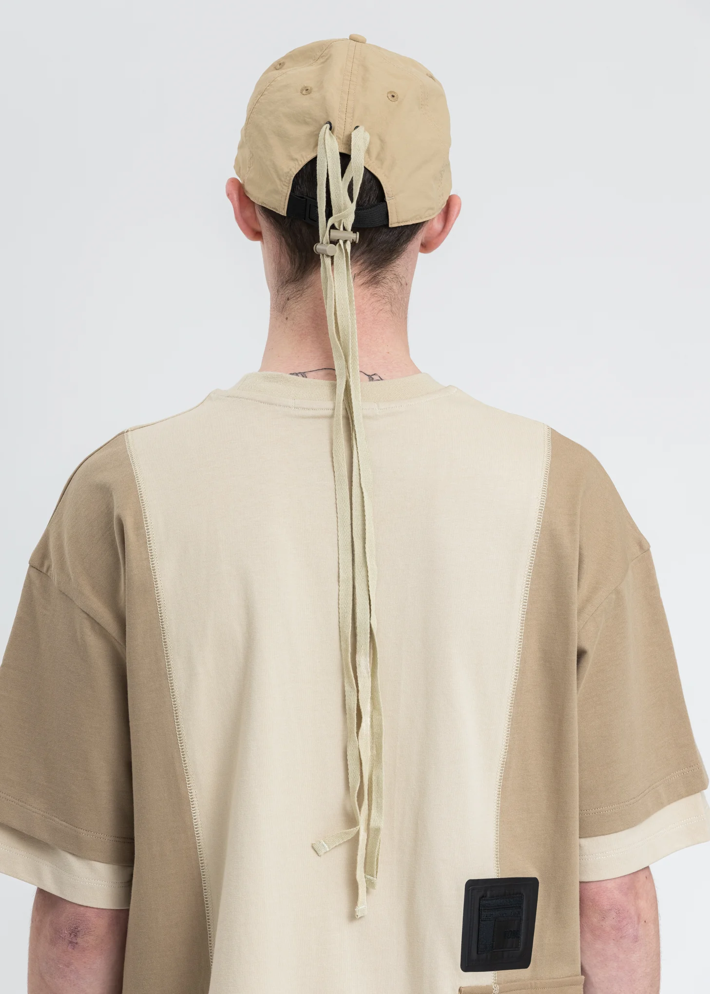 Beige Twist Drill Sliced Cap - Image 2