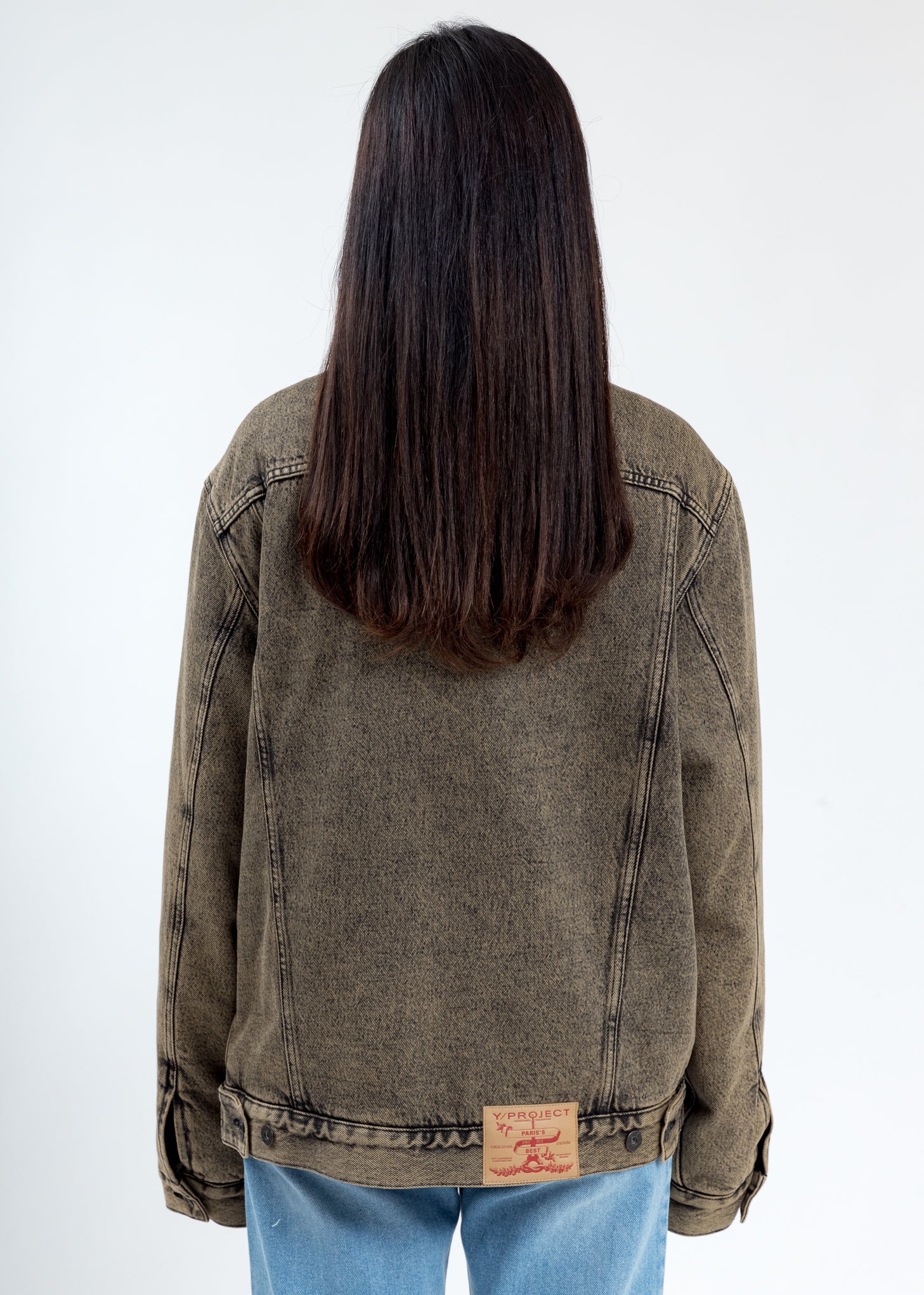 Beige Twisted Denim Jacket - Image 5