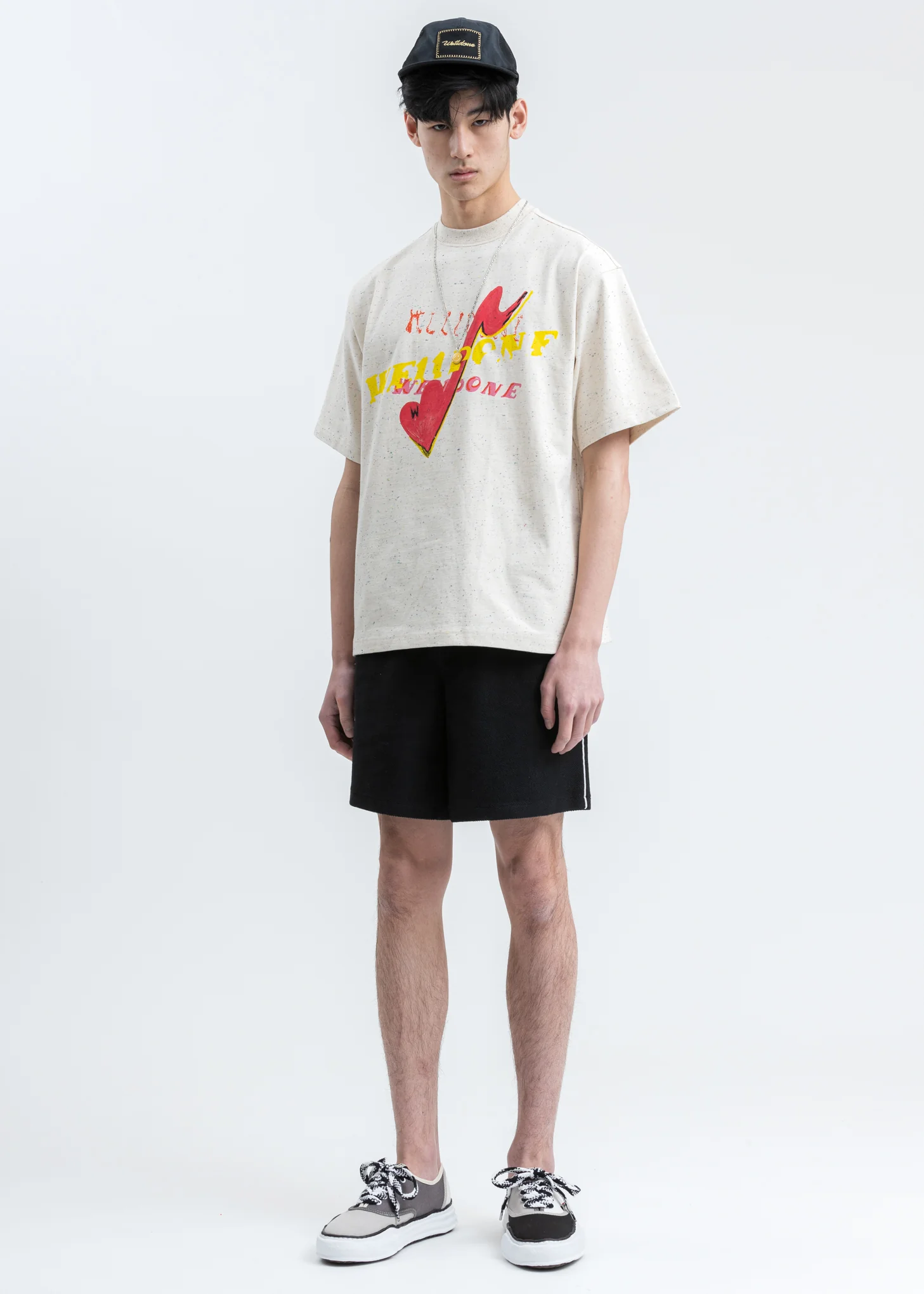 Beige We11done Character Print T-Shirt - Image 6
