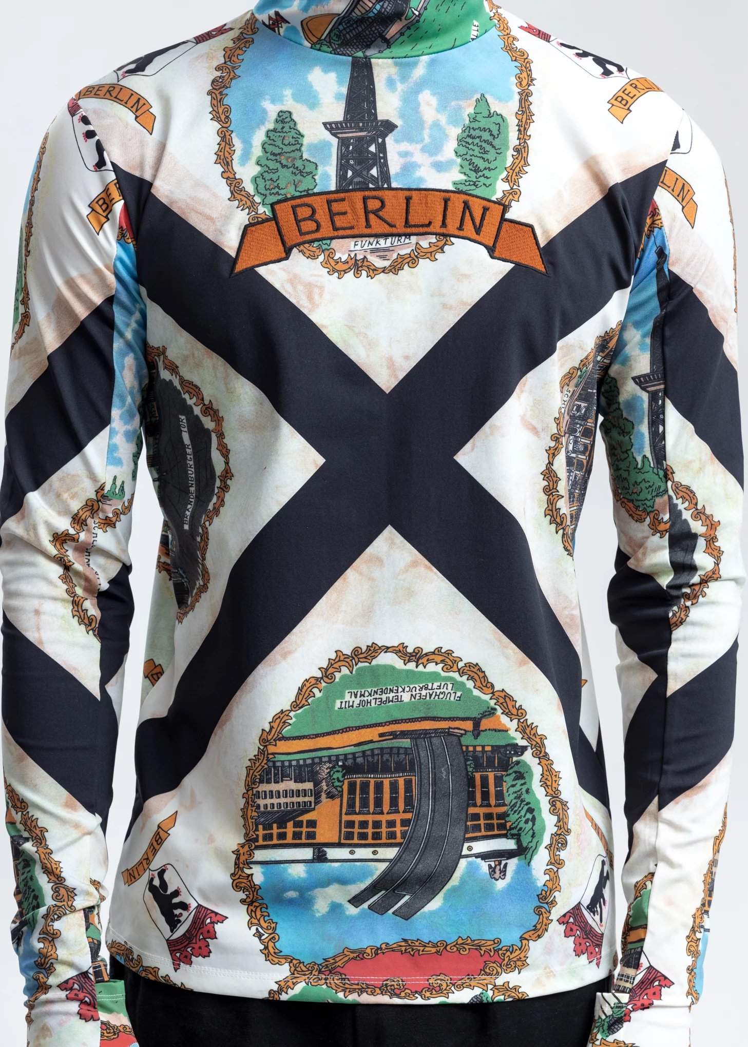 Berlin Scarf Printed Long Sleeve Shirt - Image 5