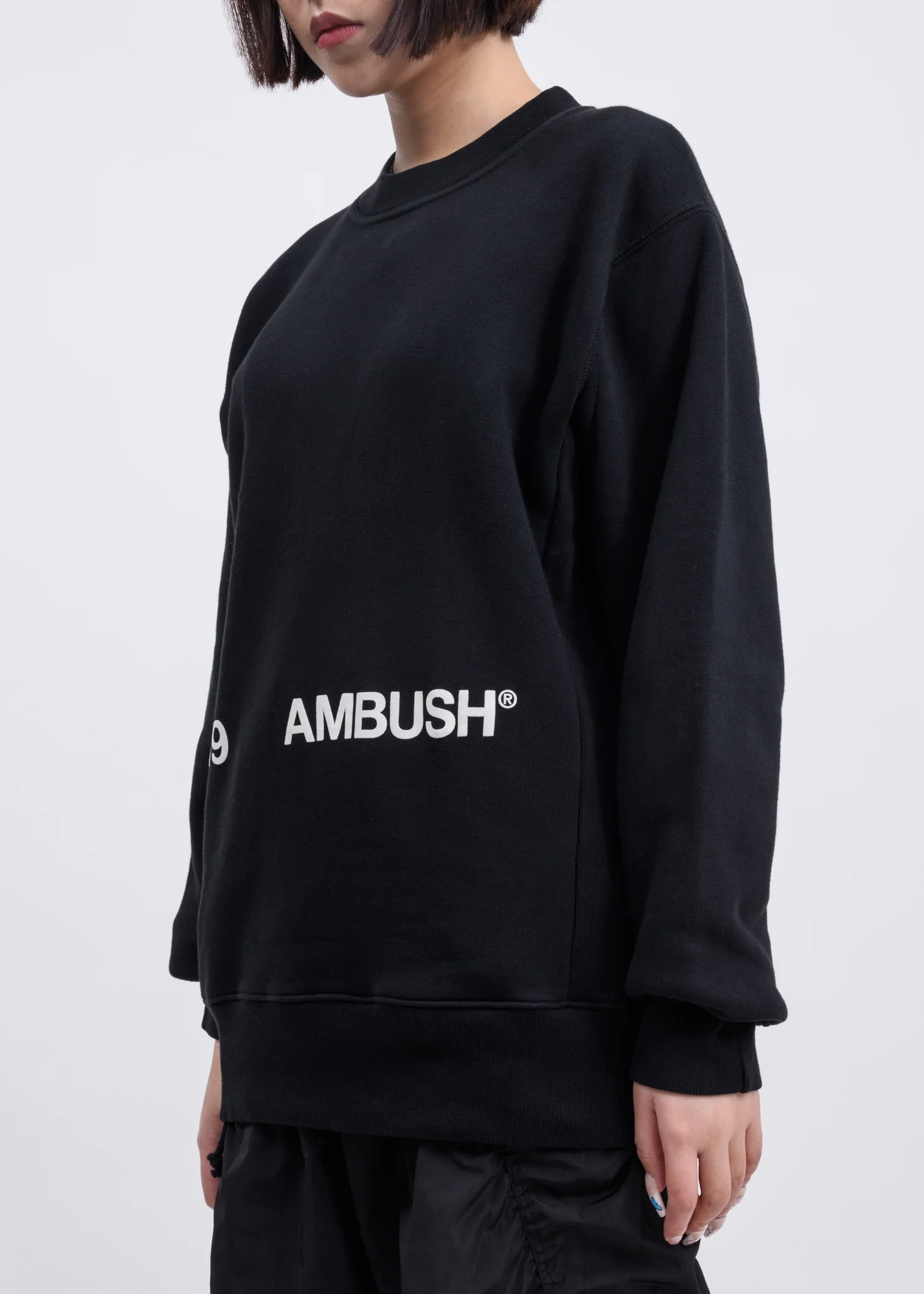 Black '19 AMBUSH  Logo Crewneck - Image 2