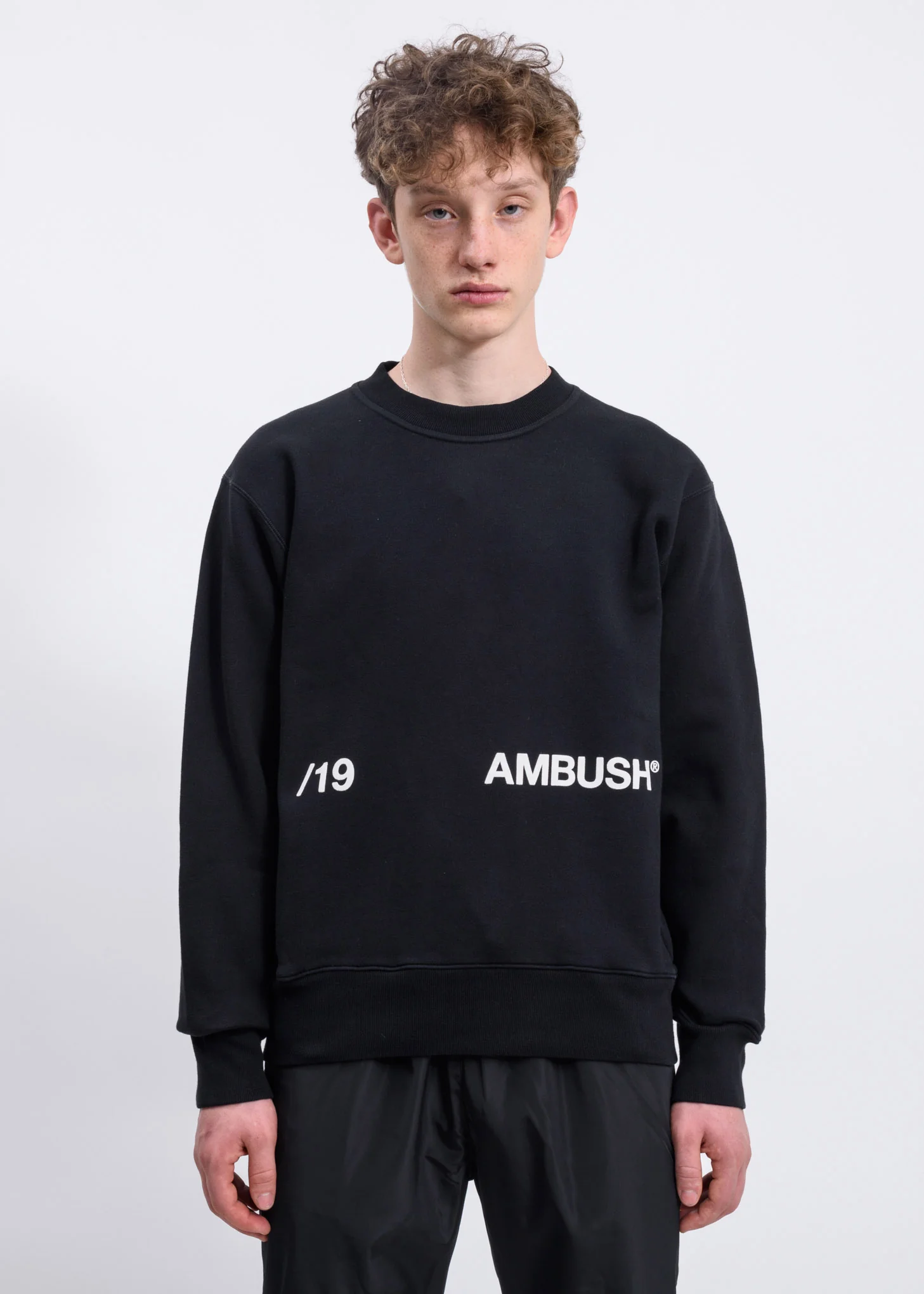 Black '19 AMBUSH  Logo Crewneck