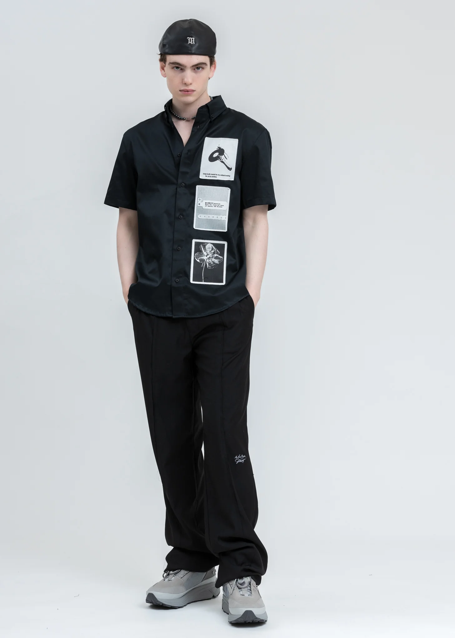 Black 1997 Cannes Flat Cap - Image 5