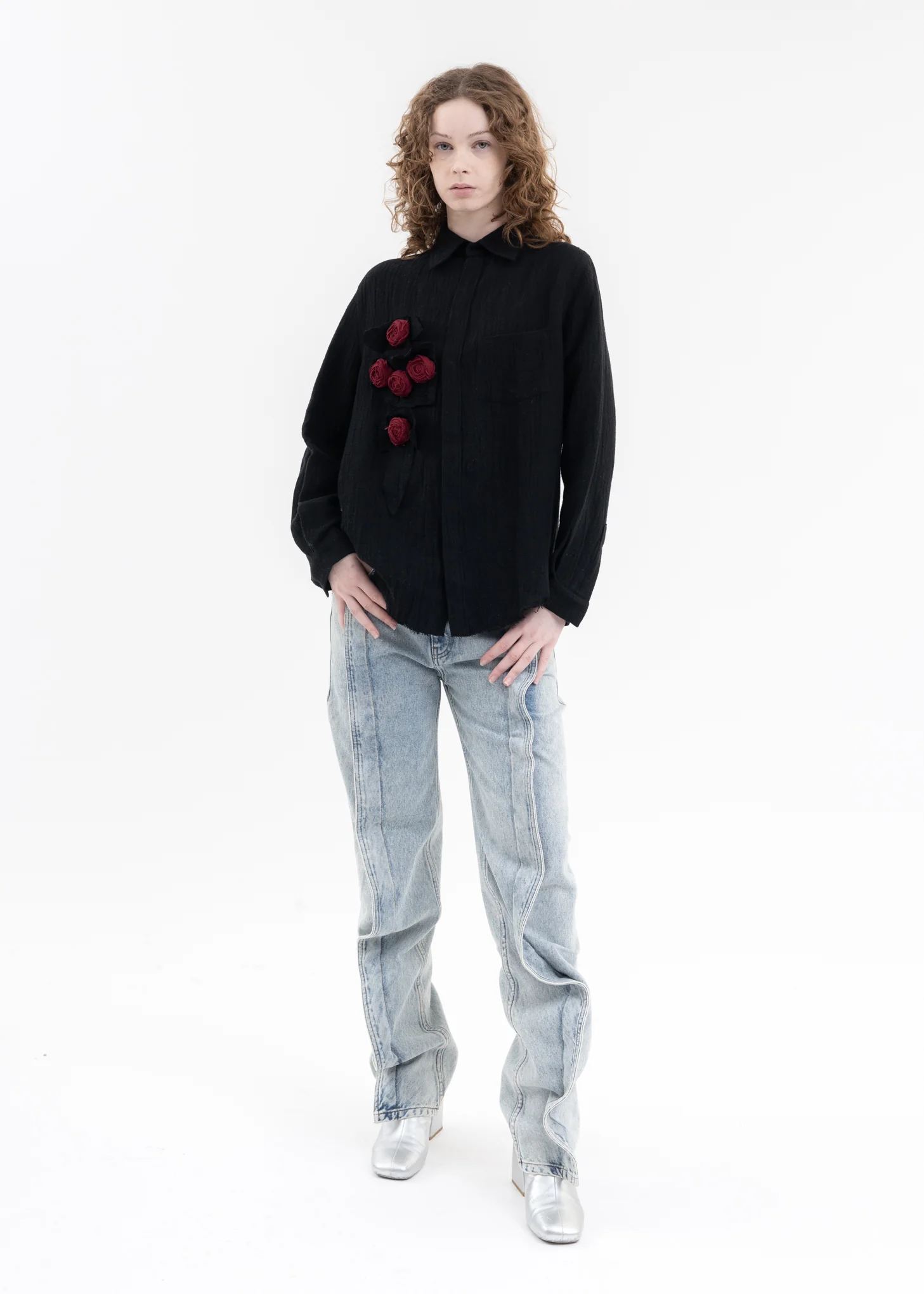 Black 1LSOMMO ROSE SHIRT - Image 5