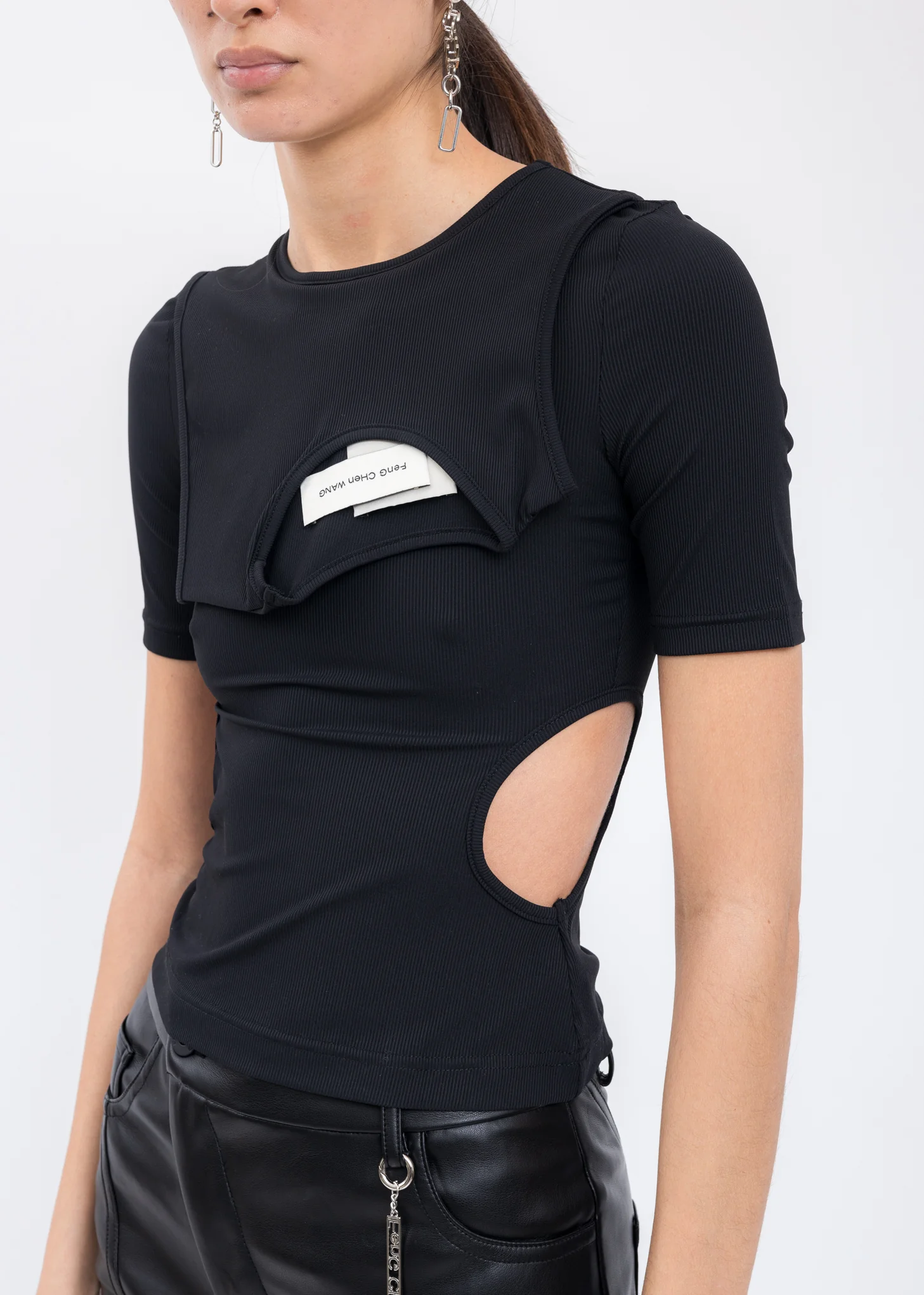 Black 2 In 1 T-Shirt - Image 2