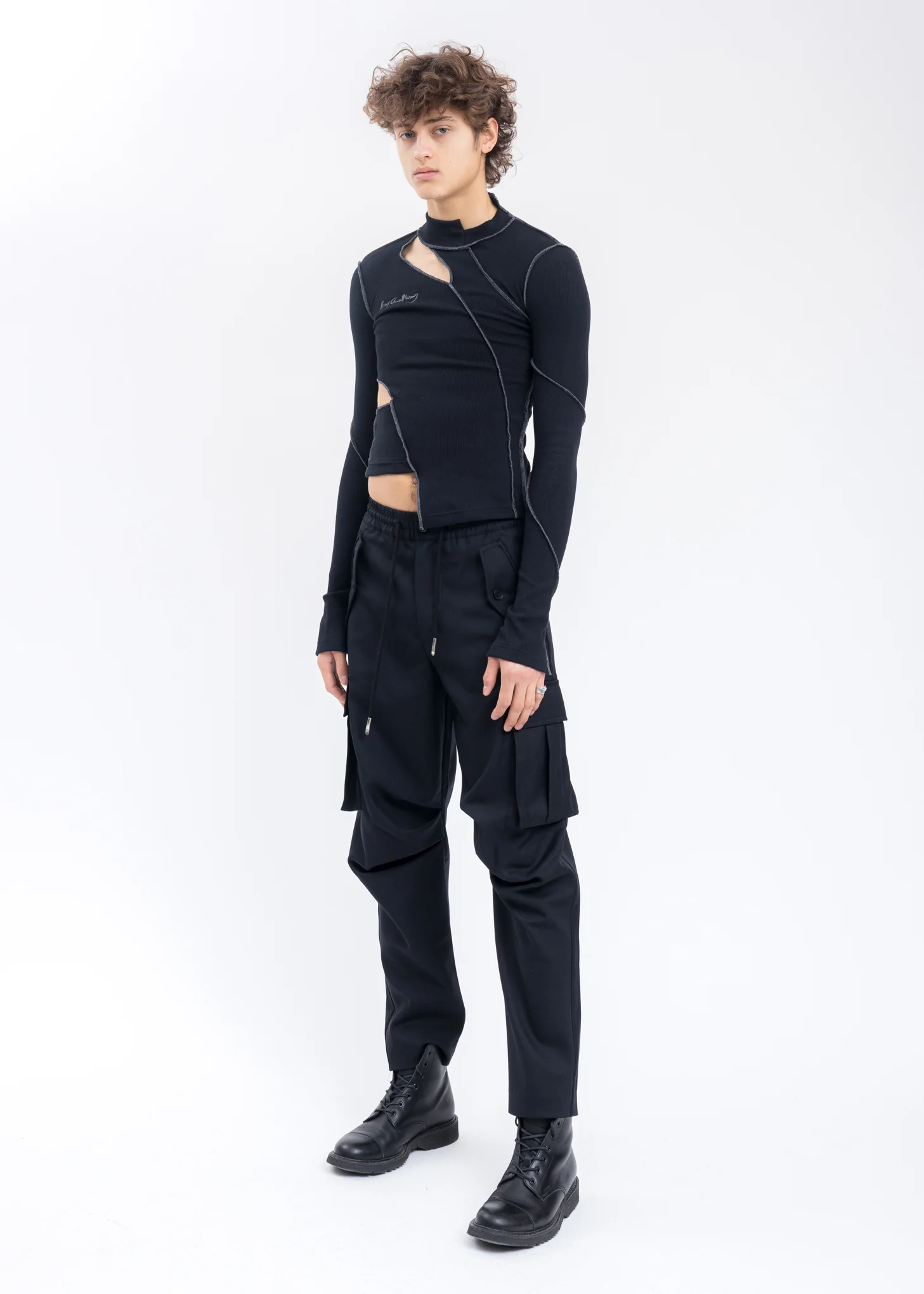 Black Jersey Top - Image 5