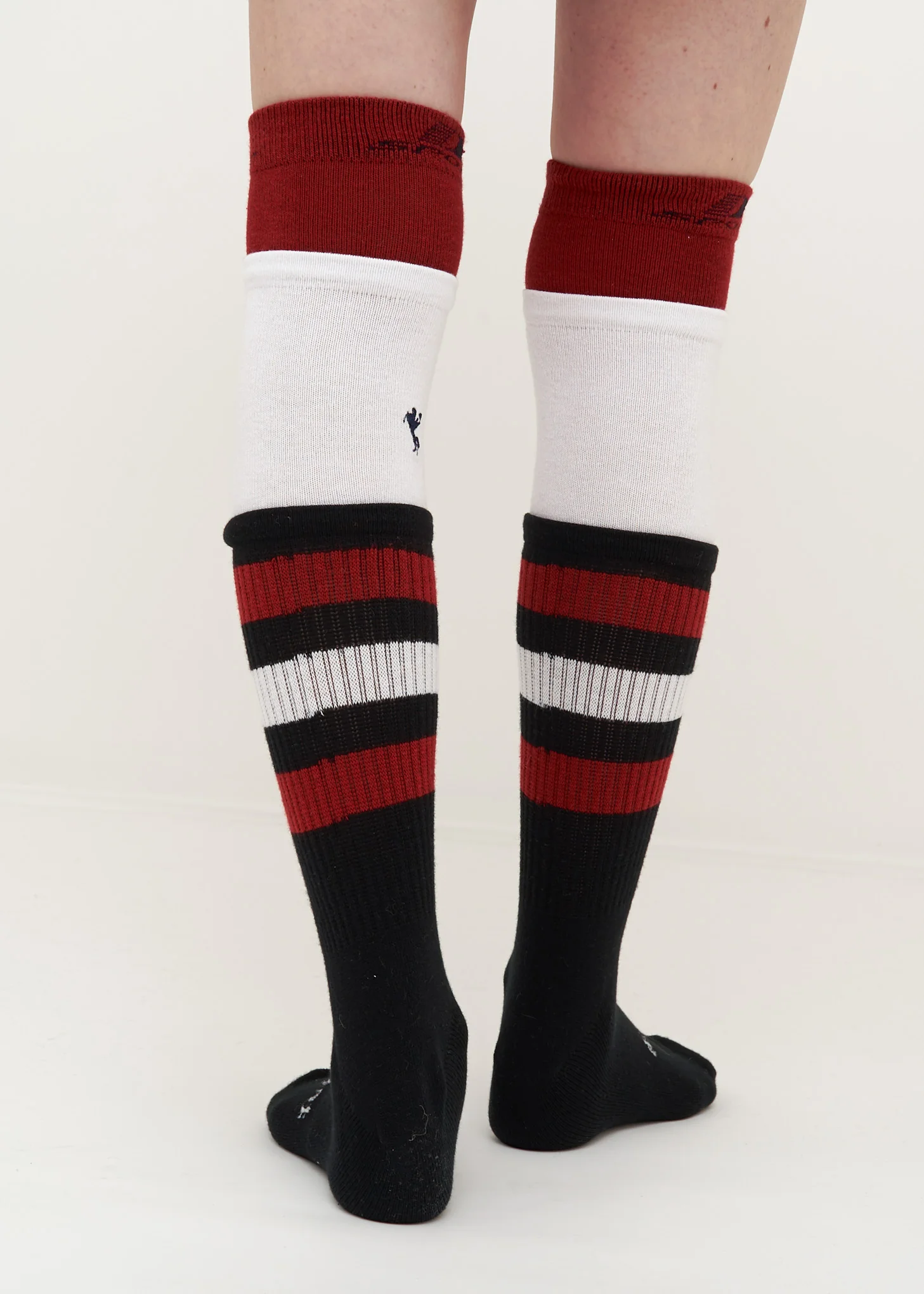 Black 3 Layered Border Socks - Image 4