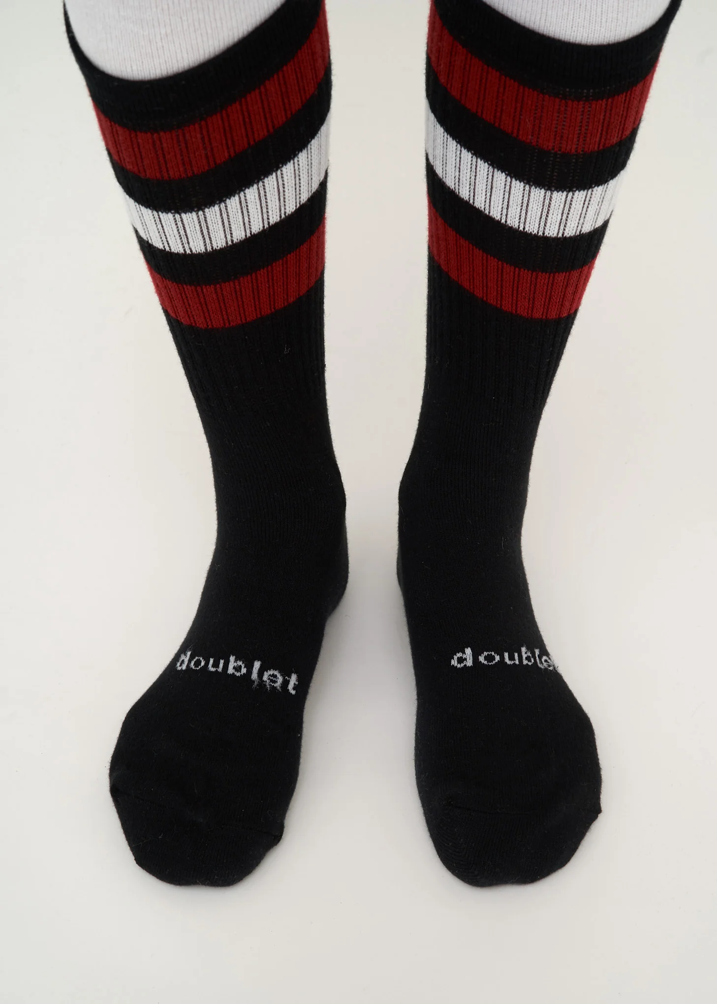 Black 3 Layered Border Socks - Image 5