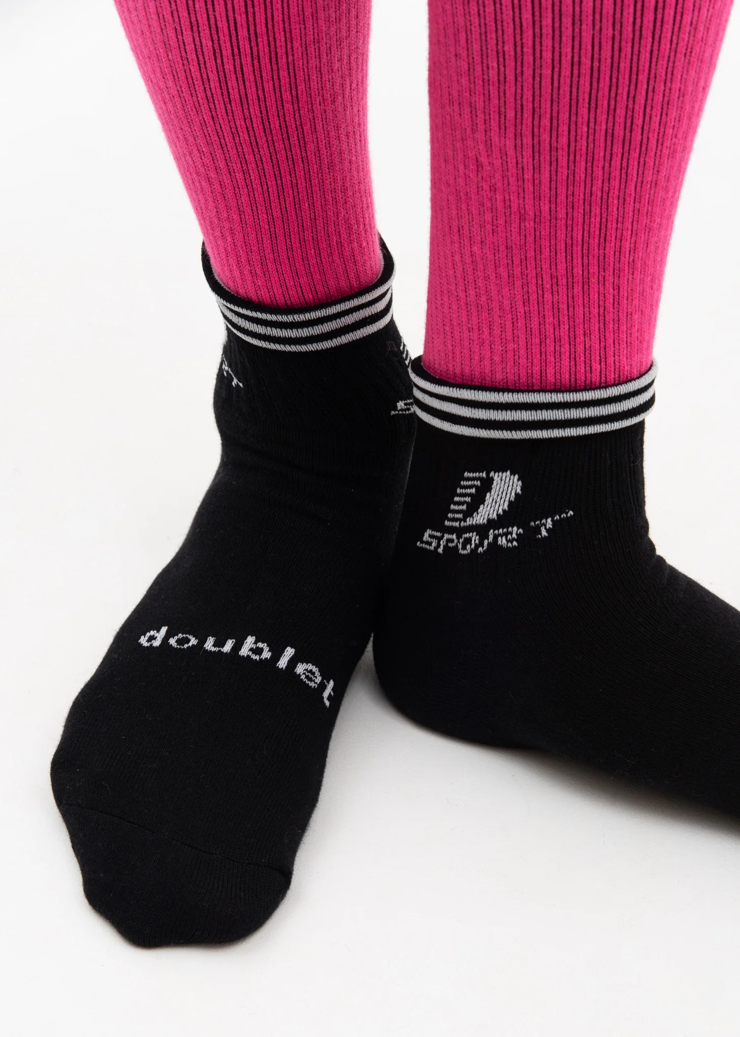 Black 3 Layered Sports Socks - Image 2