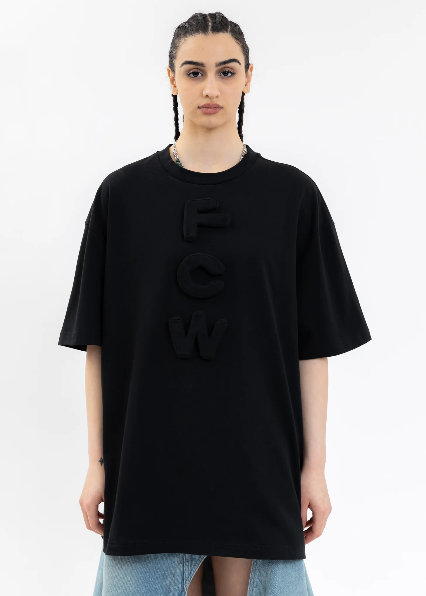 BLACK 3D FCW LOGO T-SHIRT