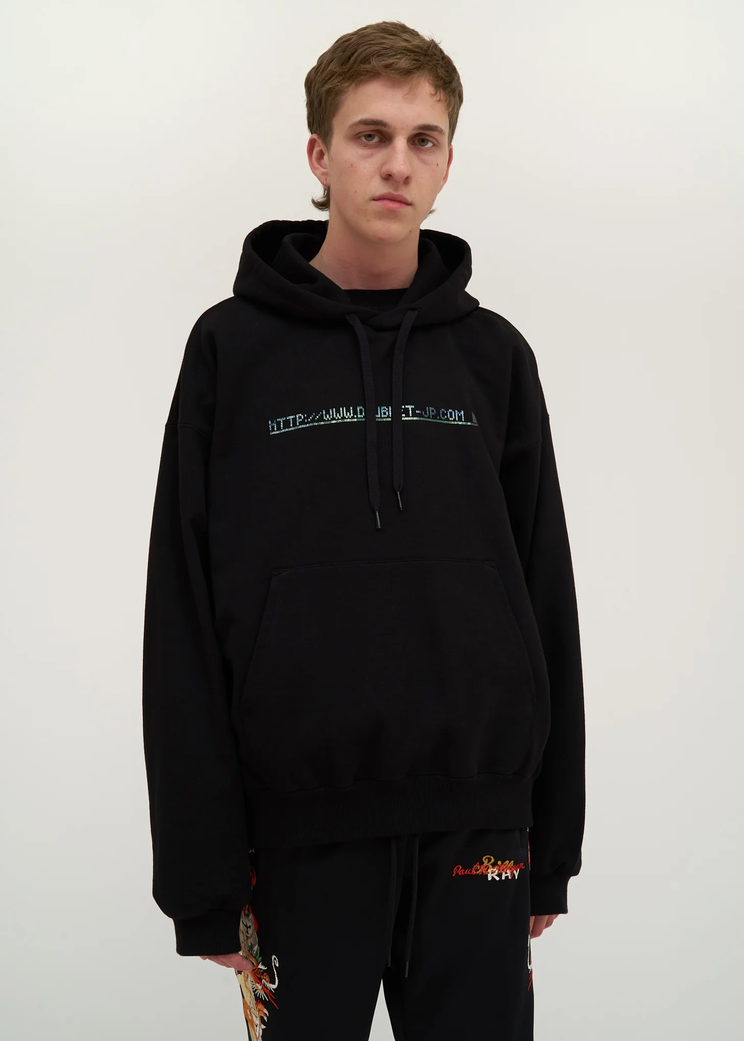 Black "404" Spangle Hoodie - Image 3