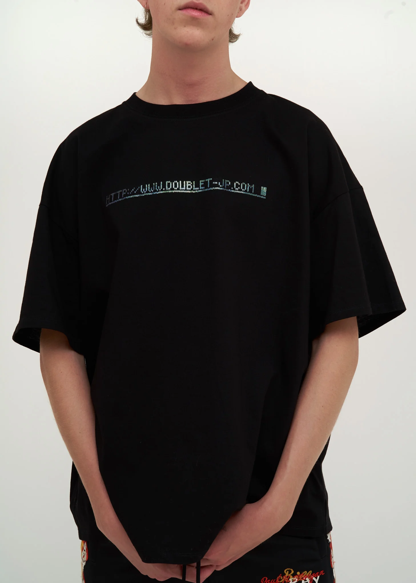 Black "404" Spangle T-Shirt - Image 5