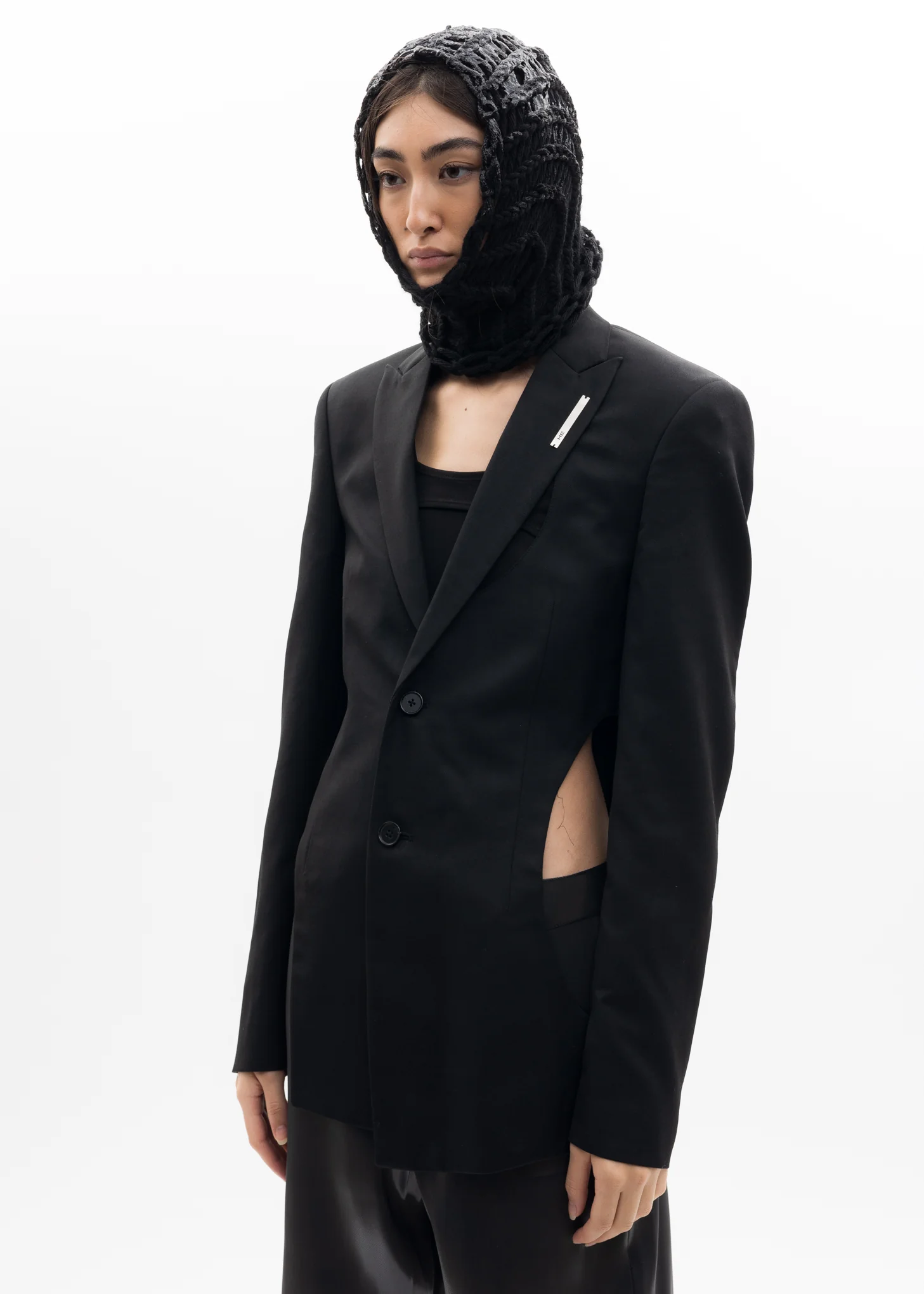 Black ADIAMORPHIC TAILORED Blazer - Image 3