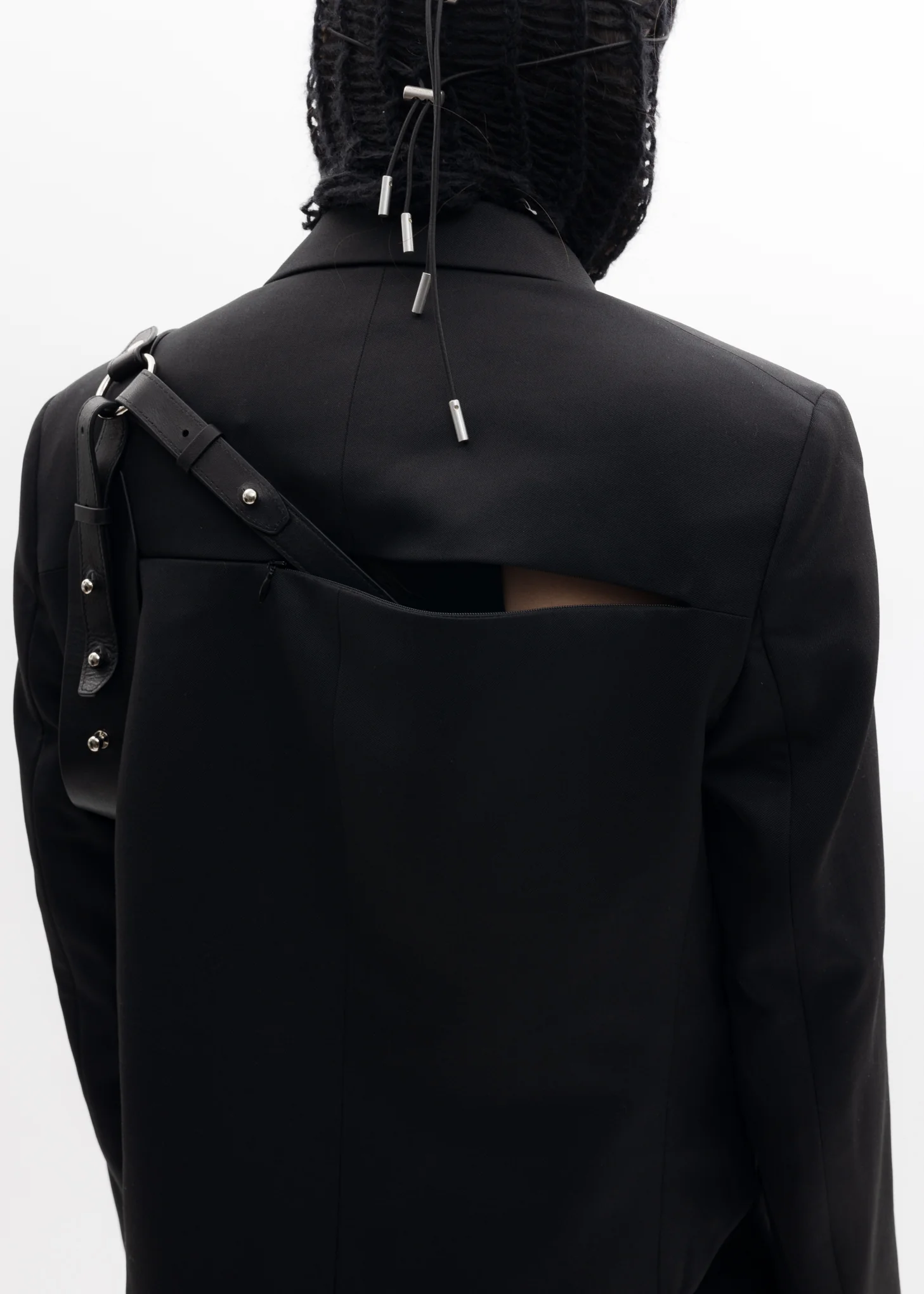 Black ADIAMORPHIC TAILORED Blazer - Image 5