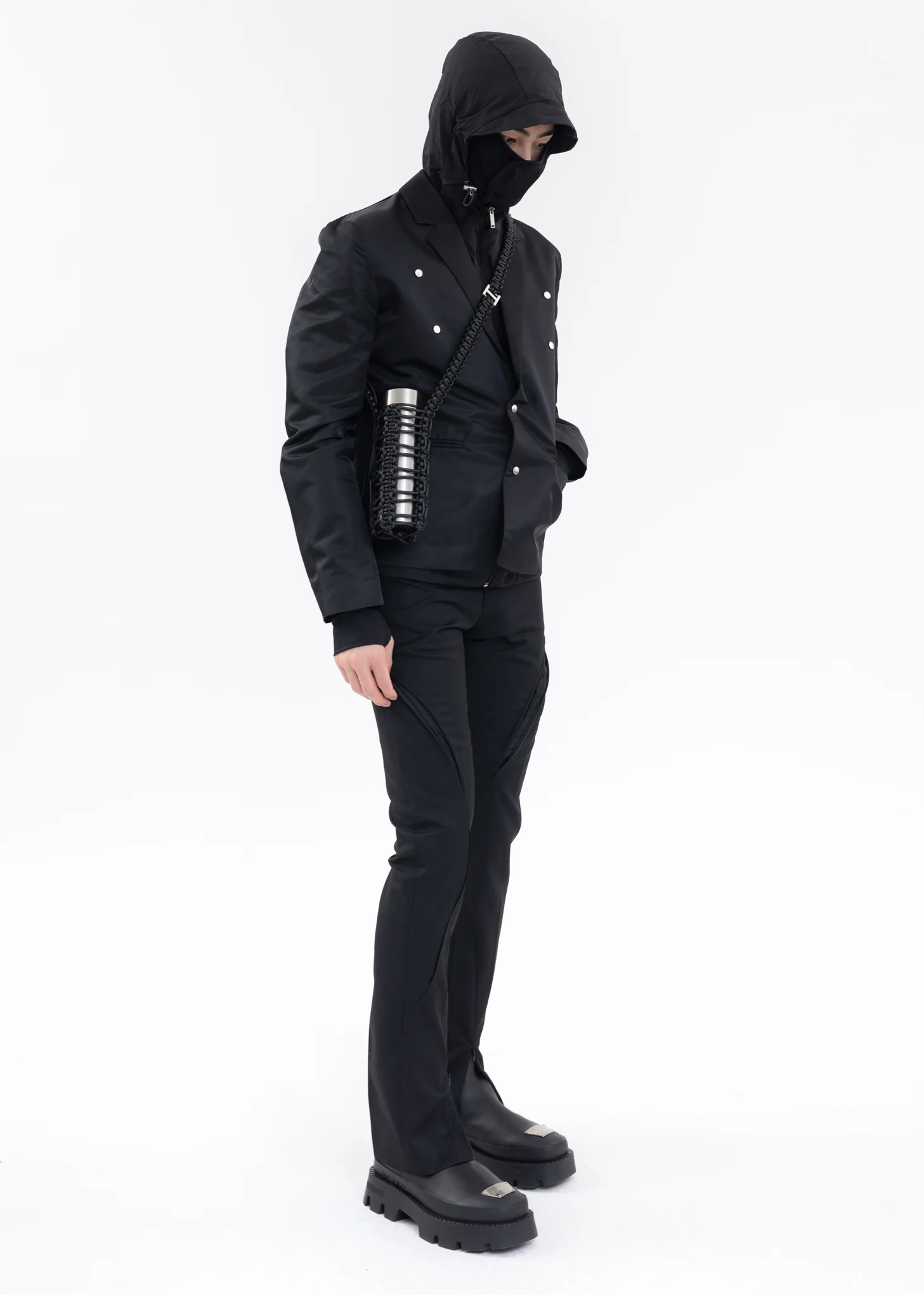 Black ADIAMORPHIC TAILORED TROUSERS - Image 5
