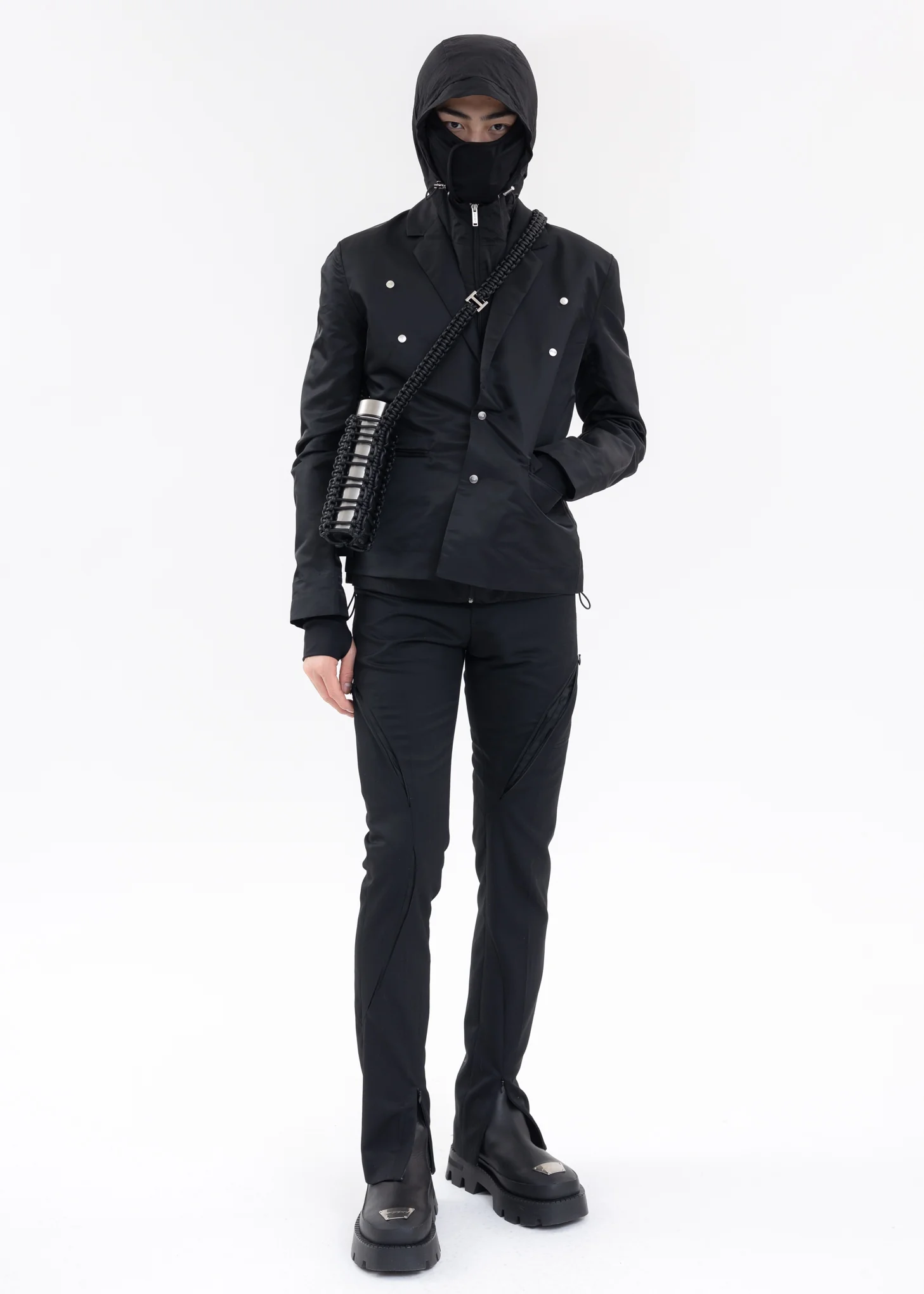 Black ADIAMORPHIC TAILORED TROUSERS - Image 7