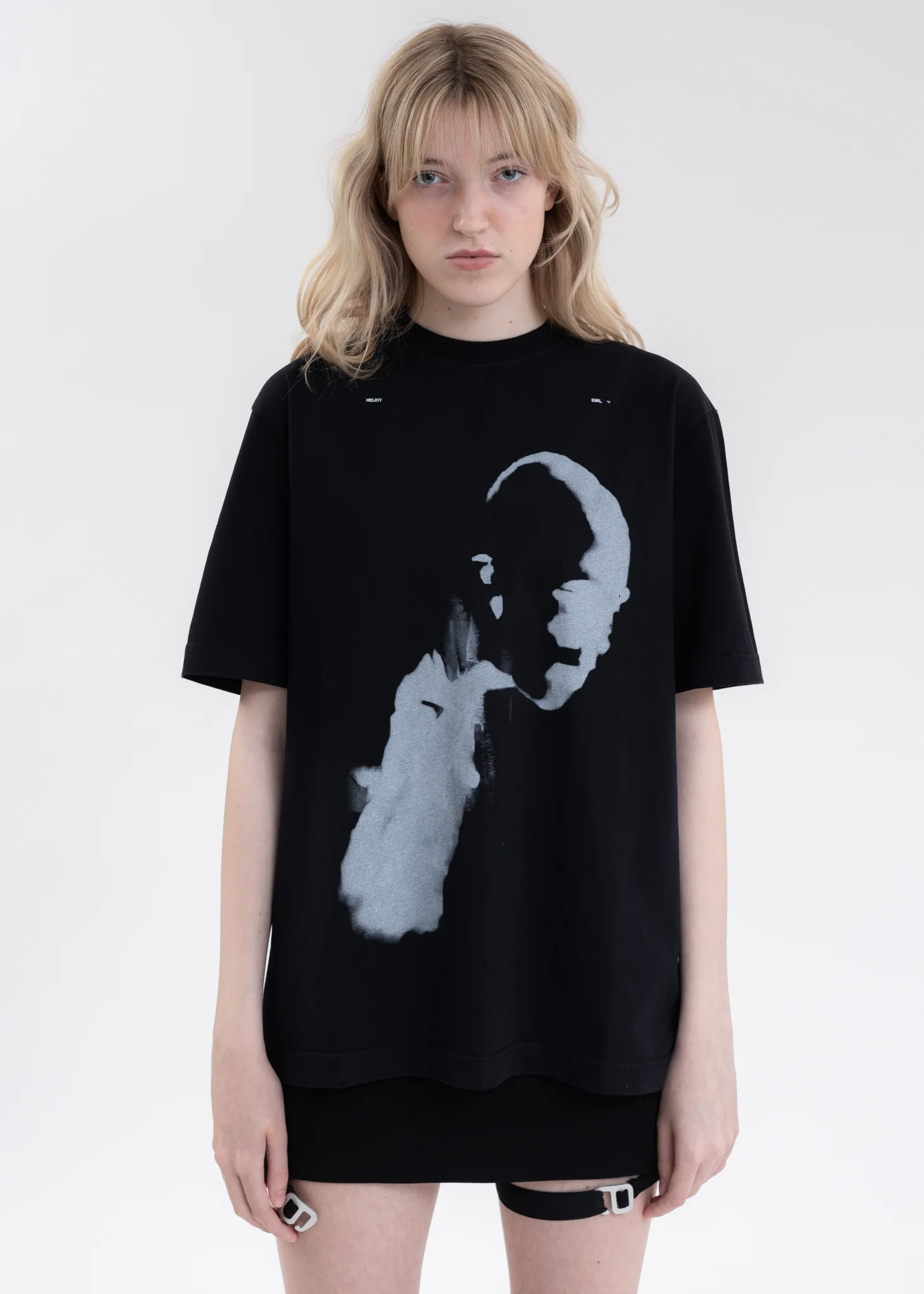 Black AI GENERATED PRINT T-SHIRT