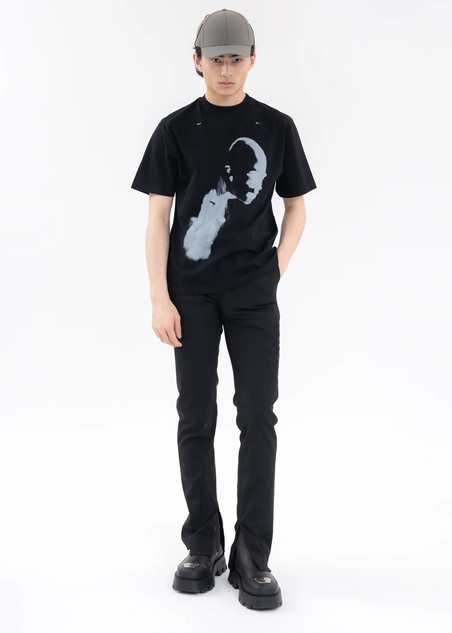 Black AI GENERATED PRINT T-SHIRT - Image 6