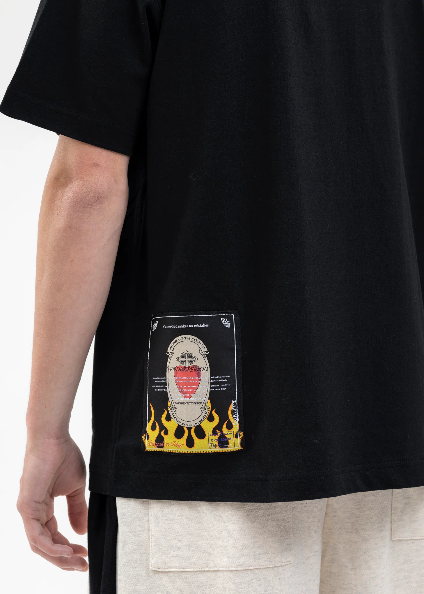 BLACK AIRBRUSH GABRIEL TEE - Image 3
