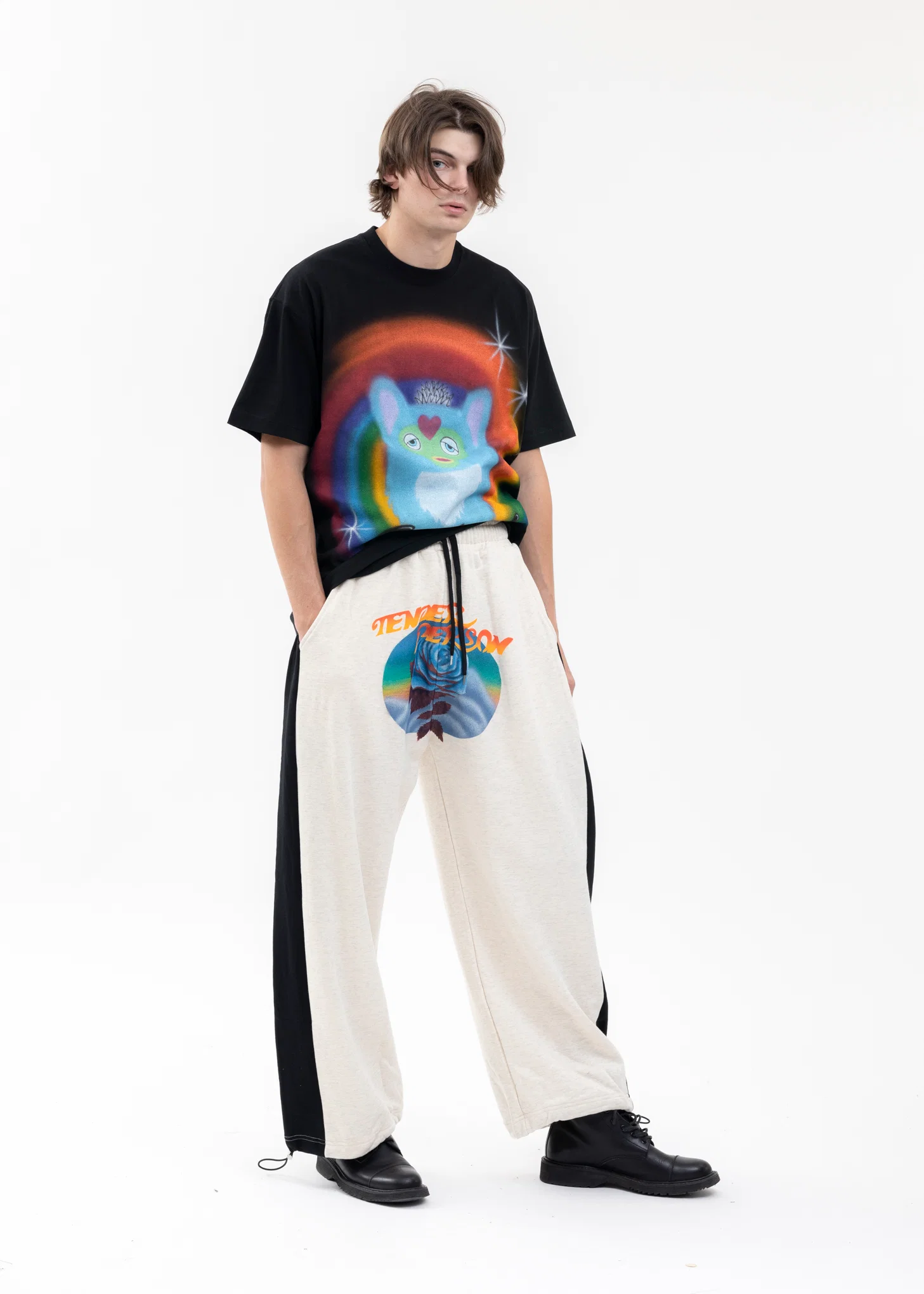BLACK AIRBRUSH GABRIEL TEE - Image 8