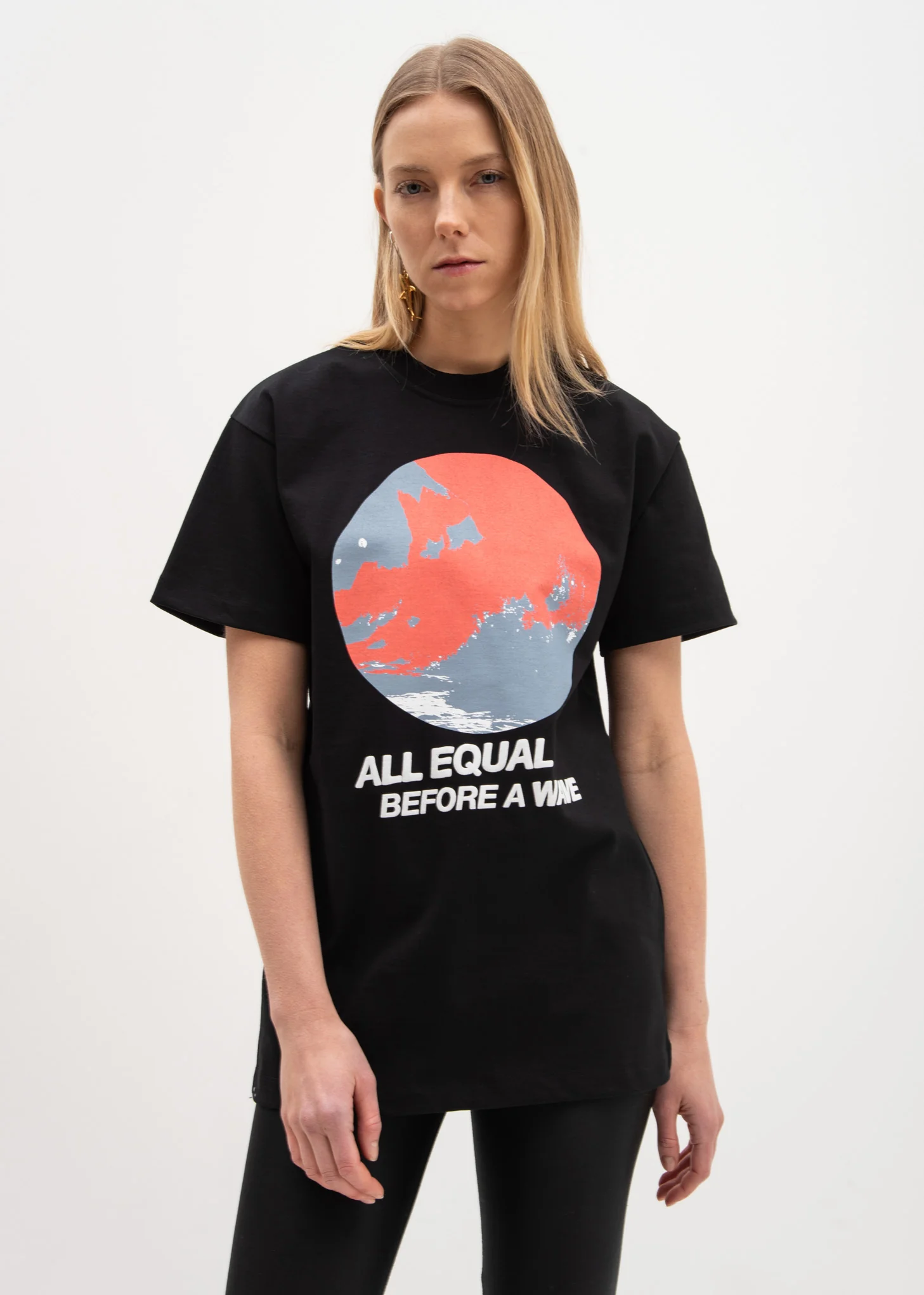 Black All Equal Fitted T-Shirt