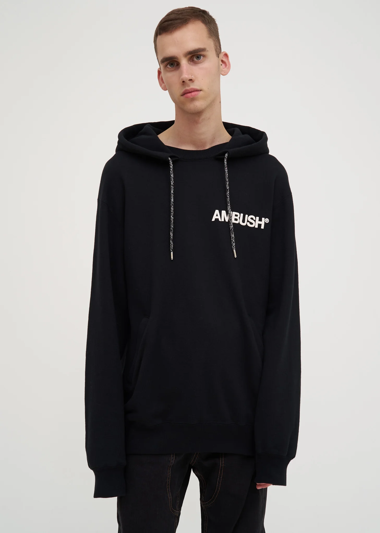 Black Ambush Print Hoodie