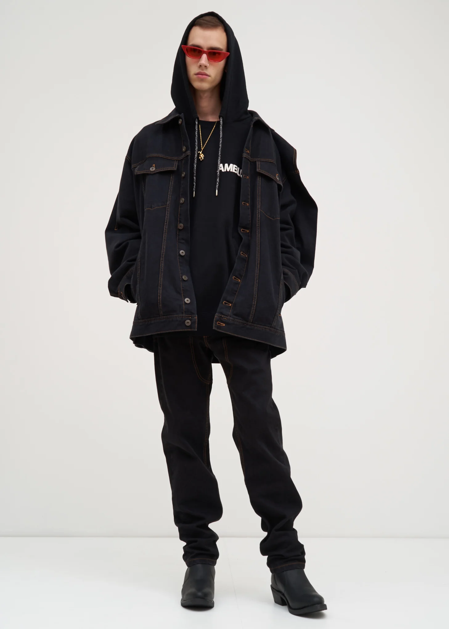 Black Ambush Print Hoodie - Image 2